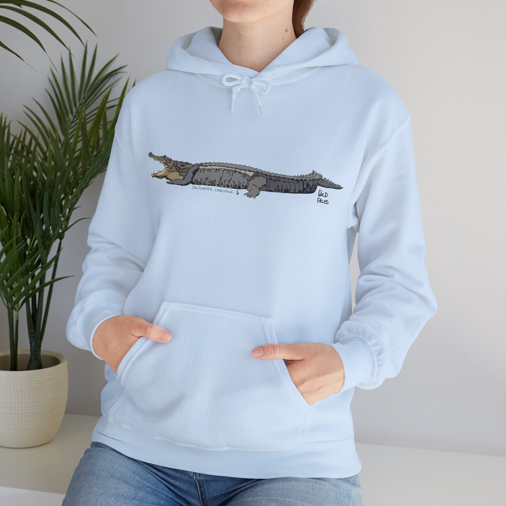 Saltwater Crocodile | Unisex Heavy Blend™ Hooded Sweatshirt Printify