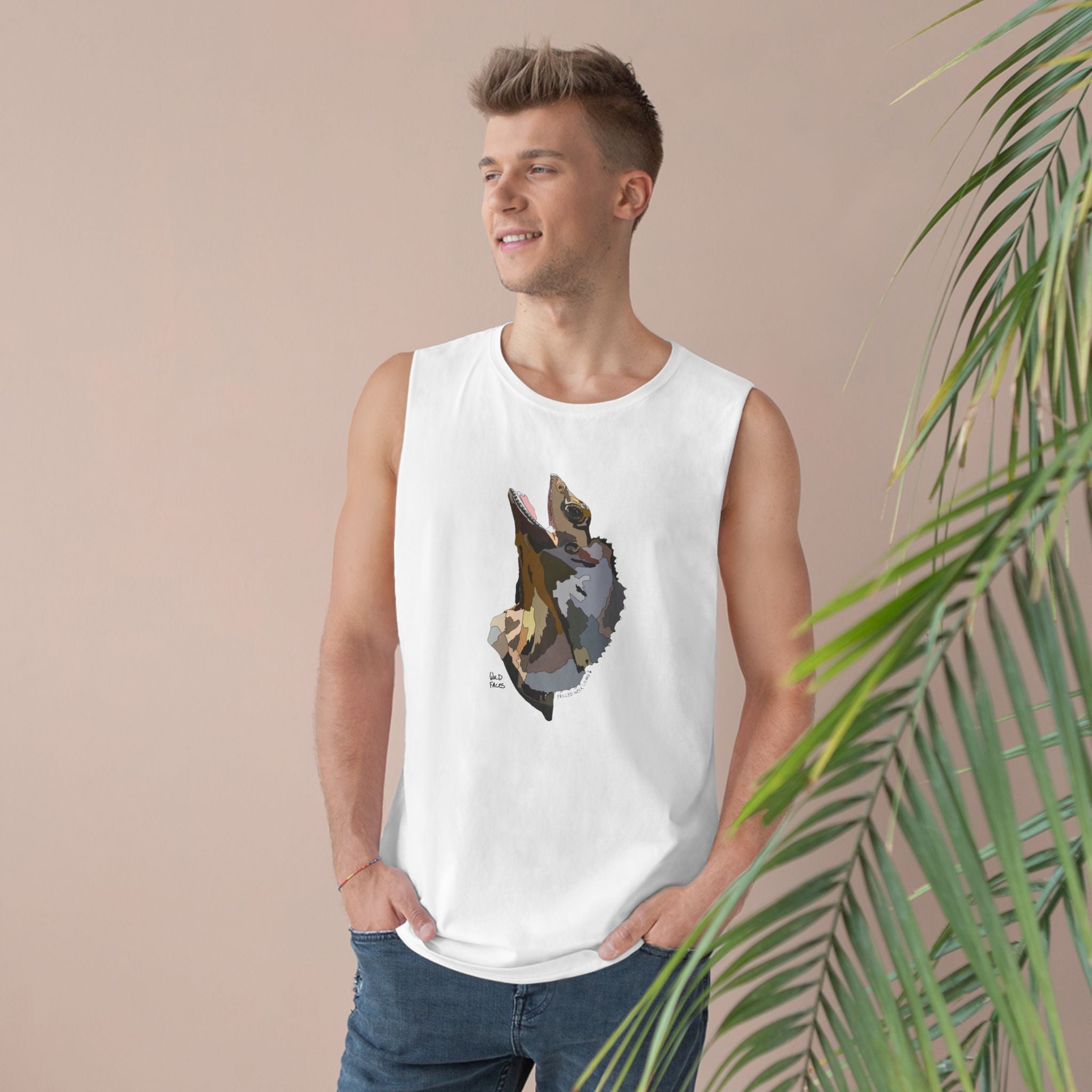 Frilled-neck Lizard - Unisex Barnard Tank Printify