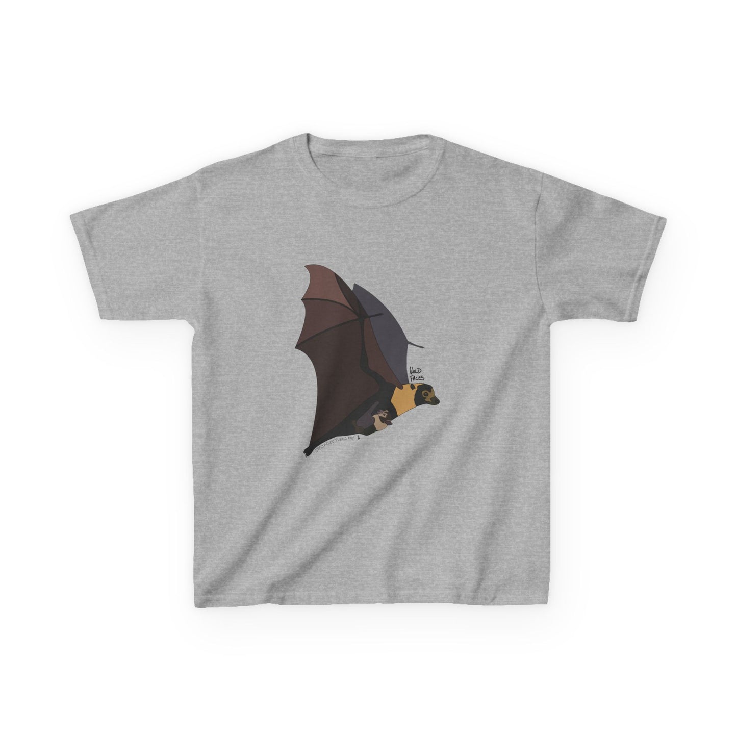 Spectacled Flying Fox (in flight) | Kids Heavy Cotton™ Tee