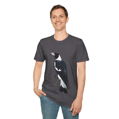 Australian Magpie - Unisex Softstyle T-Shirt
