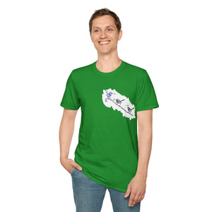 A trio of  Fairy-wrens (spendid, superb and lovely) - Small design - Unisex Softstyle T-Shirt Printify