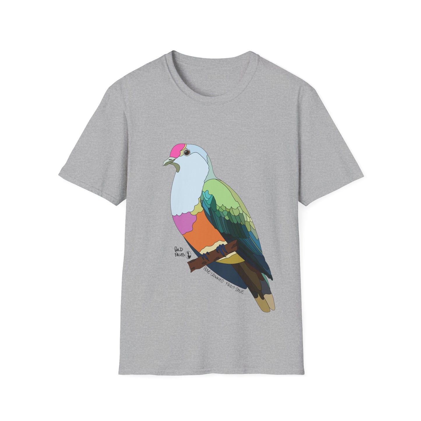 Rose-crowned Fruit Dove - Unisex Softstyle T-Shirt