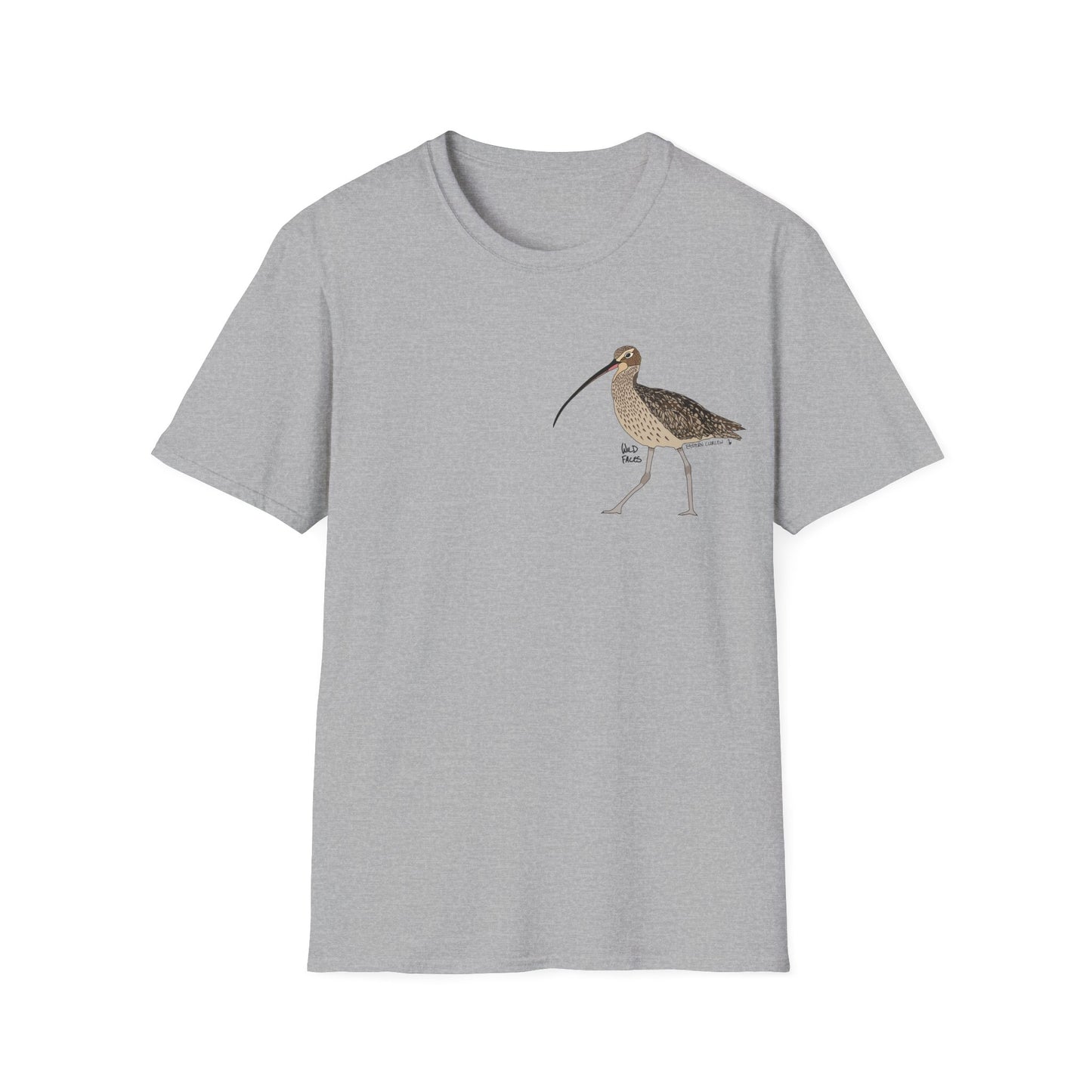 Eastern Curlew- Small design - Unisex Softstyle T-Shirt