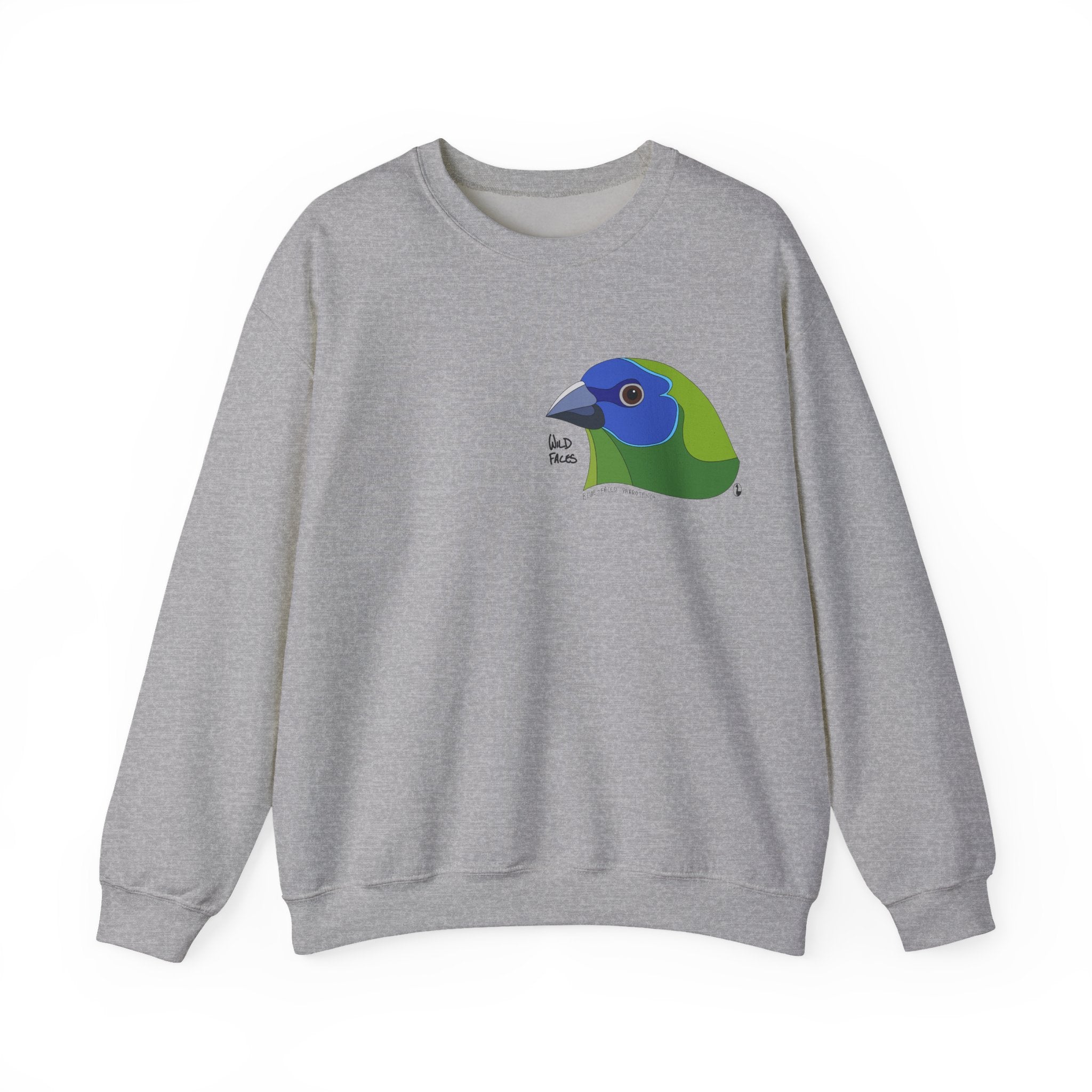 Blue-faced Parrotfinch Sweatshirt | Unisex Heavy Blend™ Crewneck