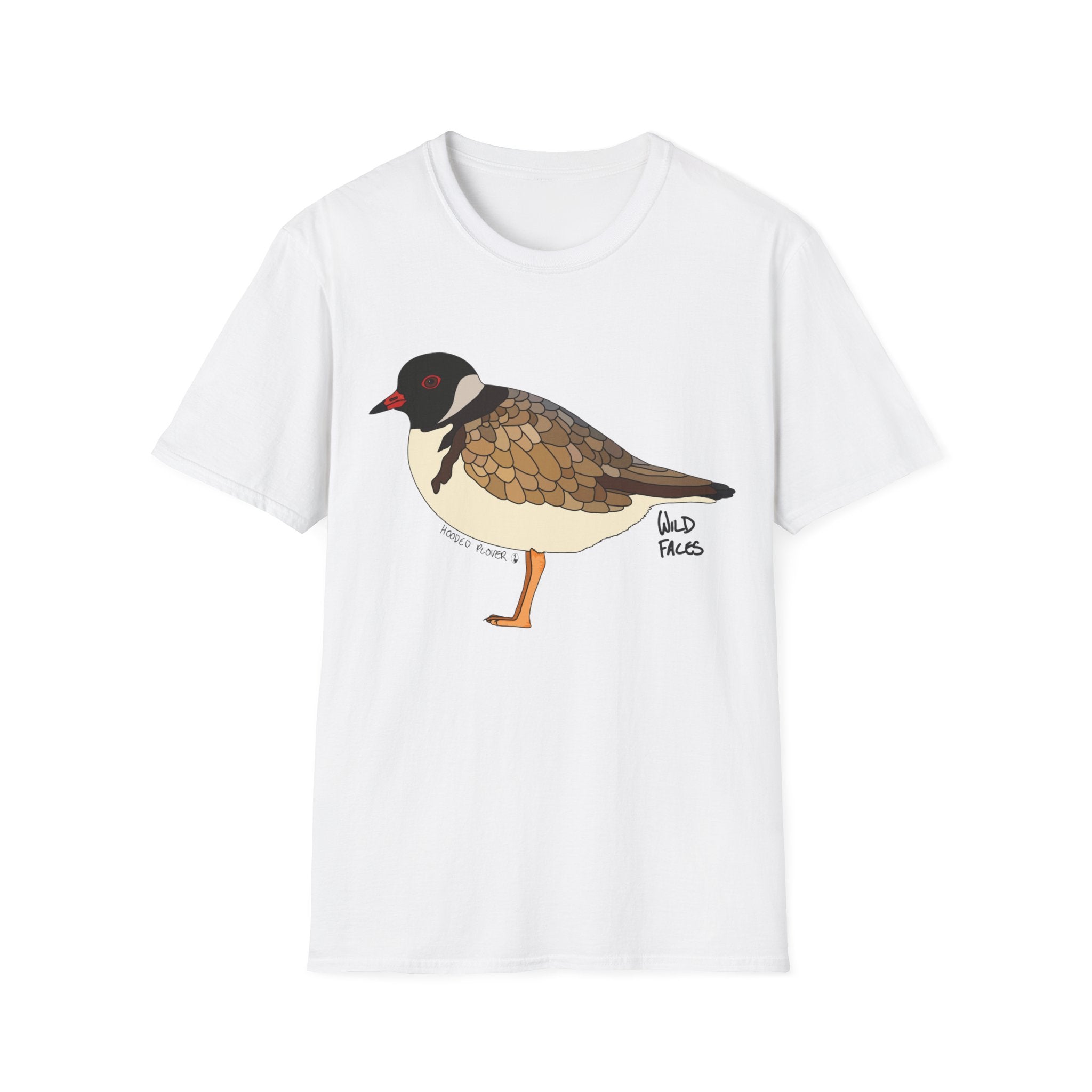 Hooded Plover - Unisex Softstyle T-Shirt Printify