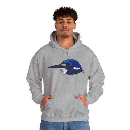 Forest Kingfisher Head | Unisex Heavy Blend™ Hooded Sweatshirt