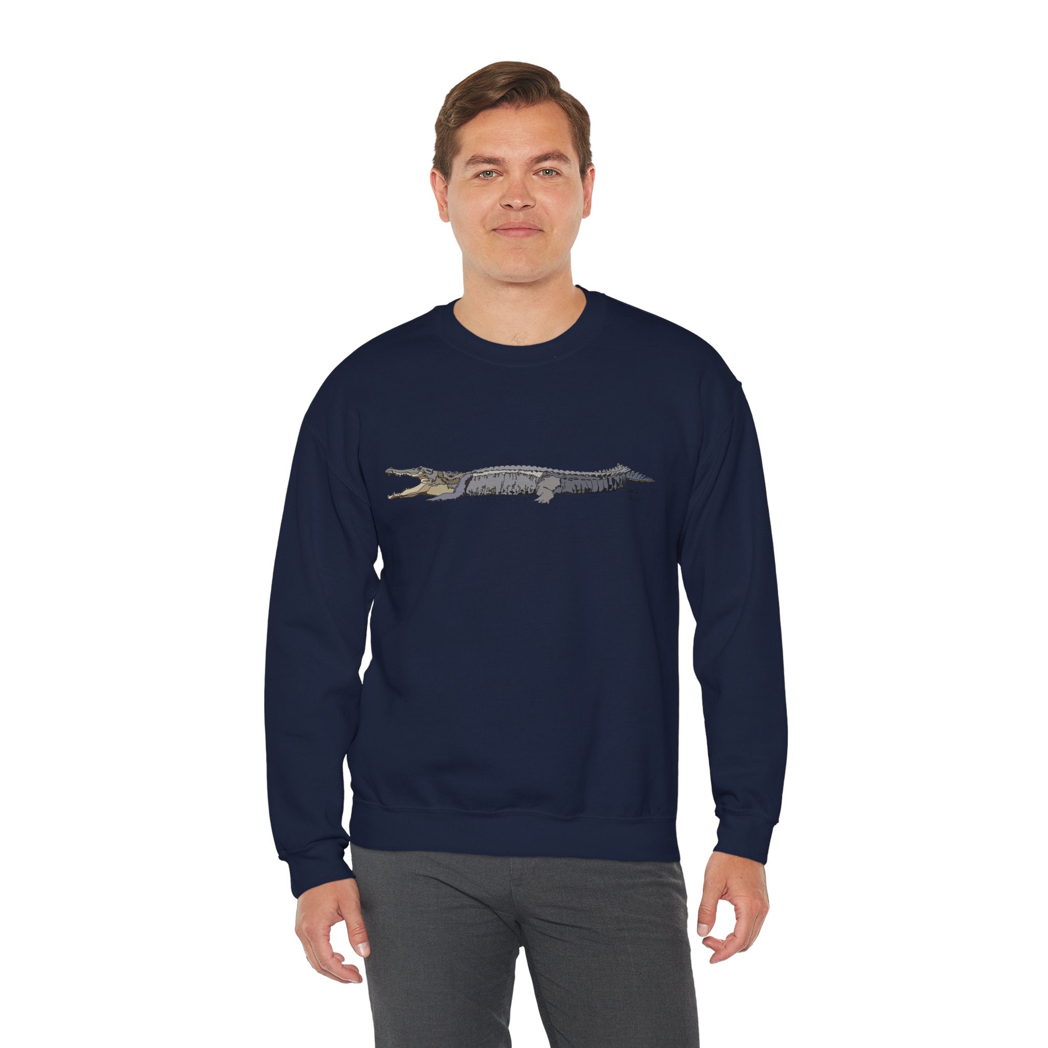 Saltwater Crocodile Sweatshirt | Unisex Heavy Blend™ Crewneck Printify