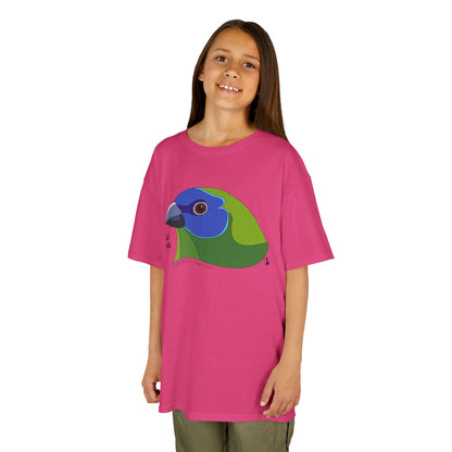 Blue-faced Parrotfinch | Kids Heavy Cotton™ Tee