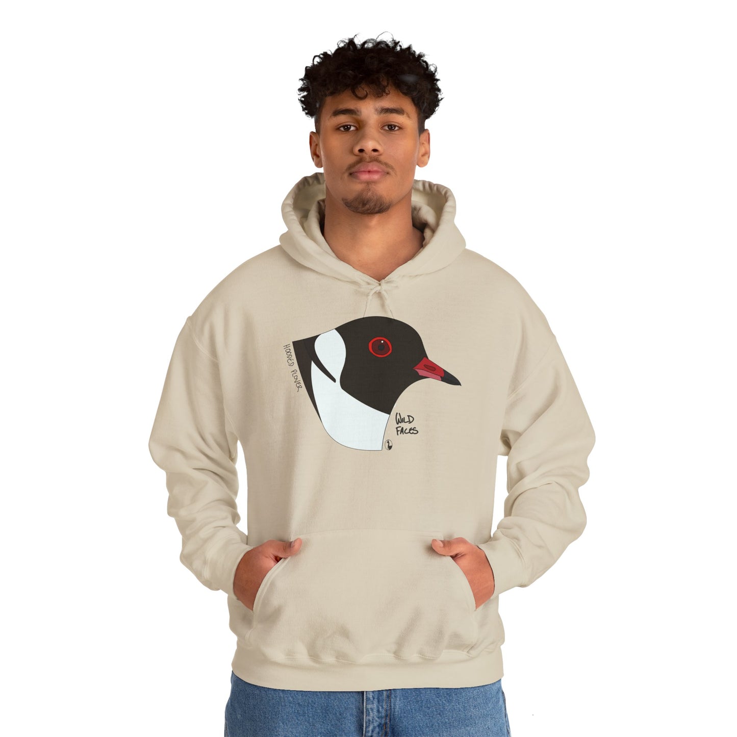 Hooded Plover (head) | Unisex Heavy Blend™ Hooded Sweatshirt