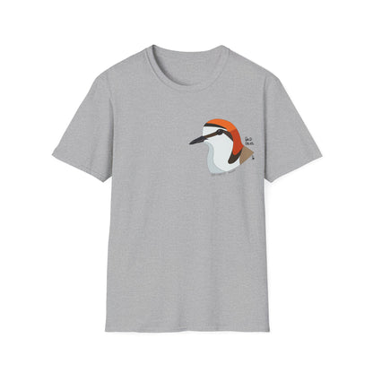 Red-capped Plover- Small design - Unisex Softstyle T-Shirt