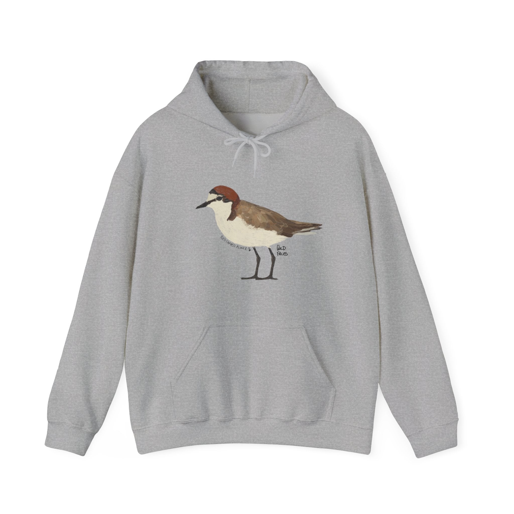 Red-capped Plover (body) | Unisex Heavy Blend™ Hooded Sweatshirt