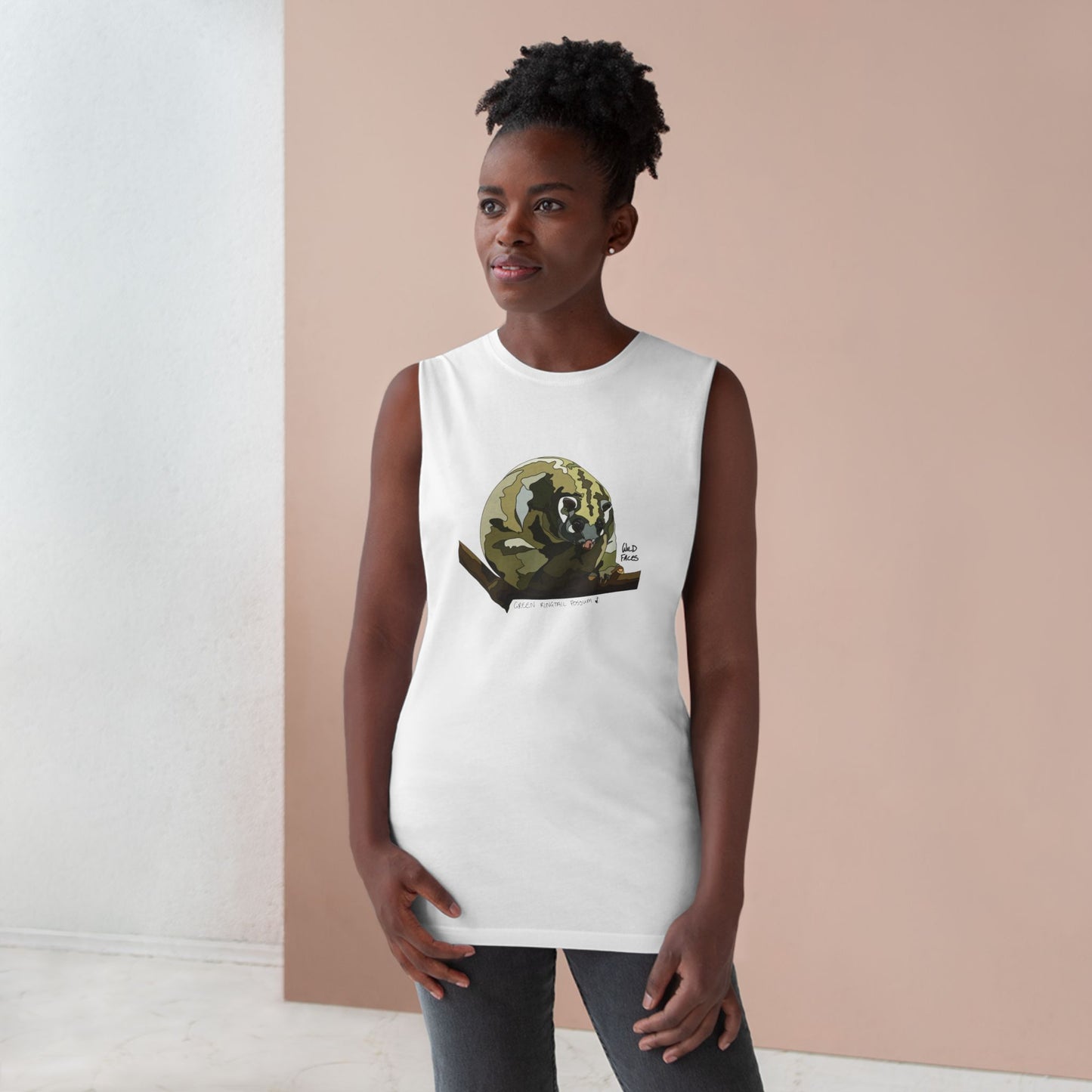 Green Ringtail Possum - Unisex Barnard Tank