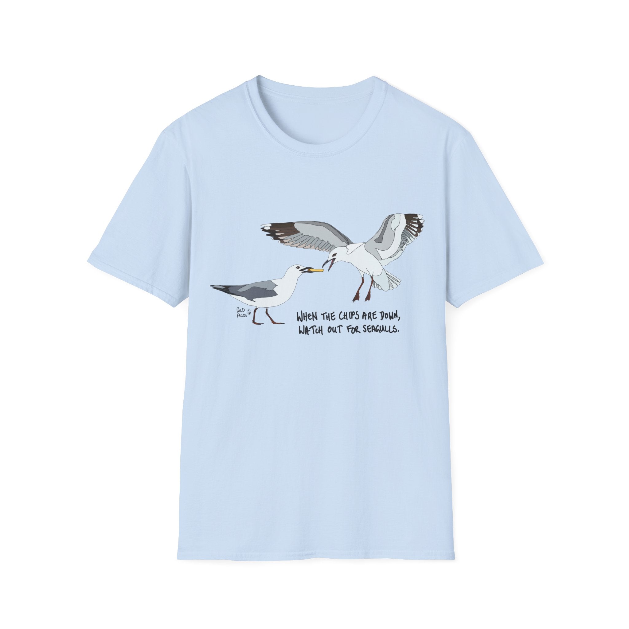 When the chips are down - Unisex Softstyle T-Shirt