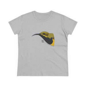Olive-backed Sunbird - Women's Midweight Cotton Tee Printify