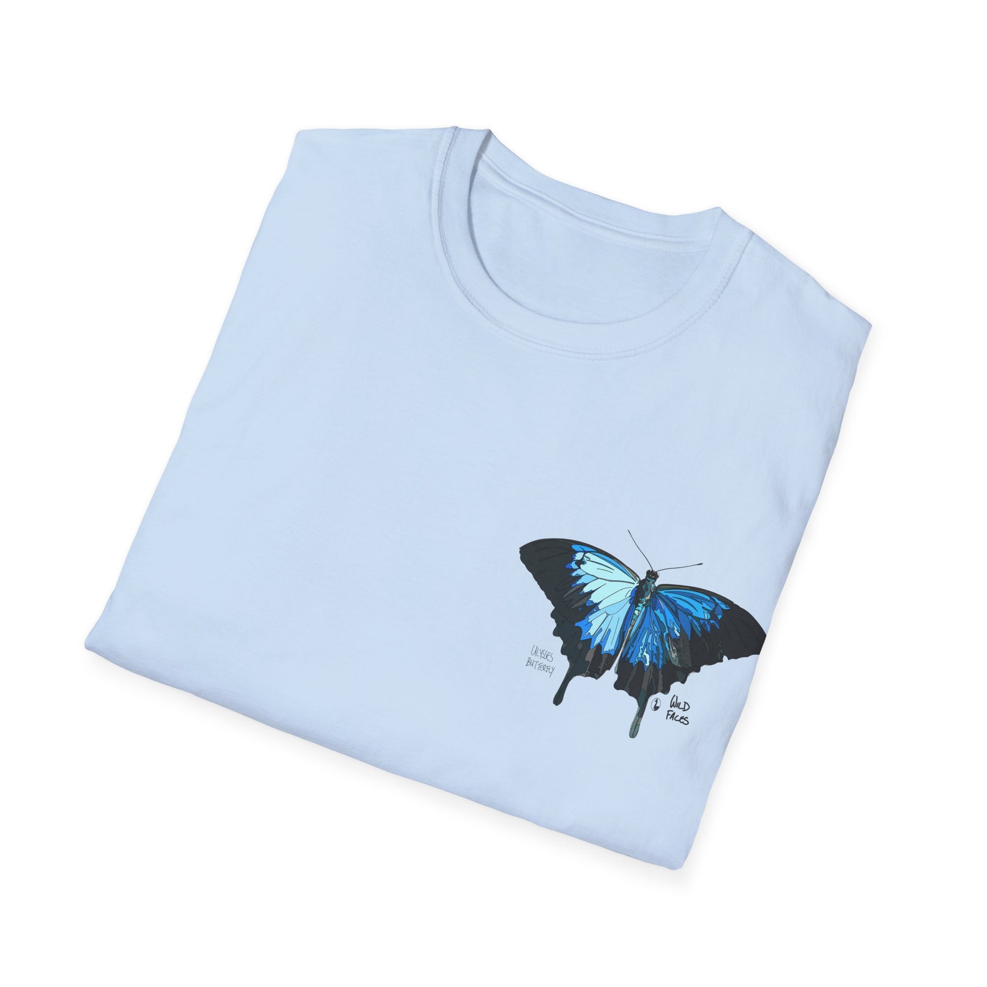 Ulysses Butterfly - Small design - Unisex Softstyle T-Shirt Printify