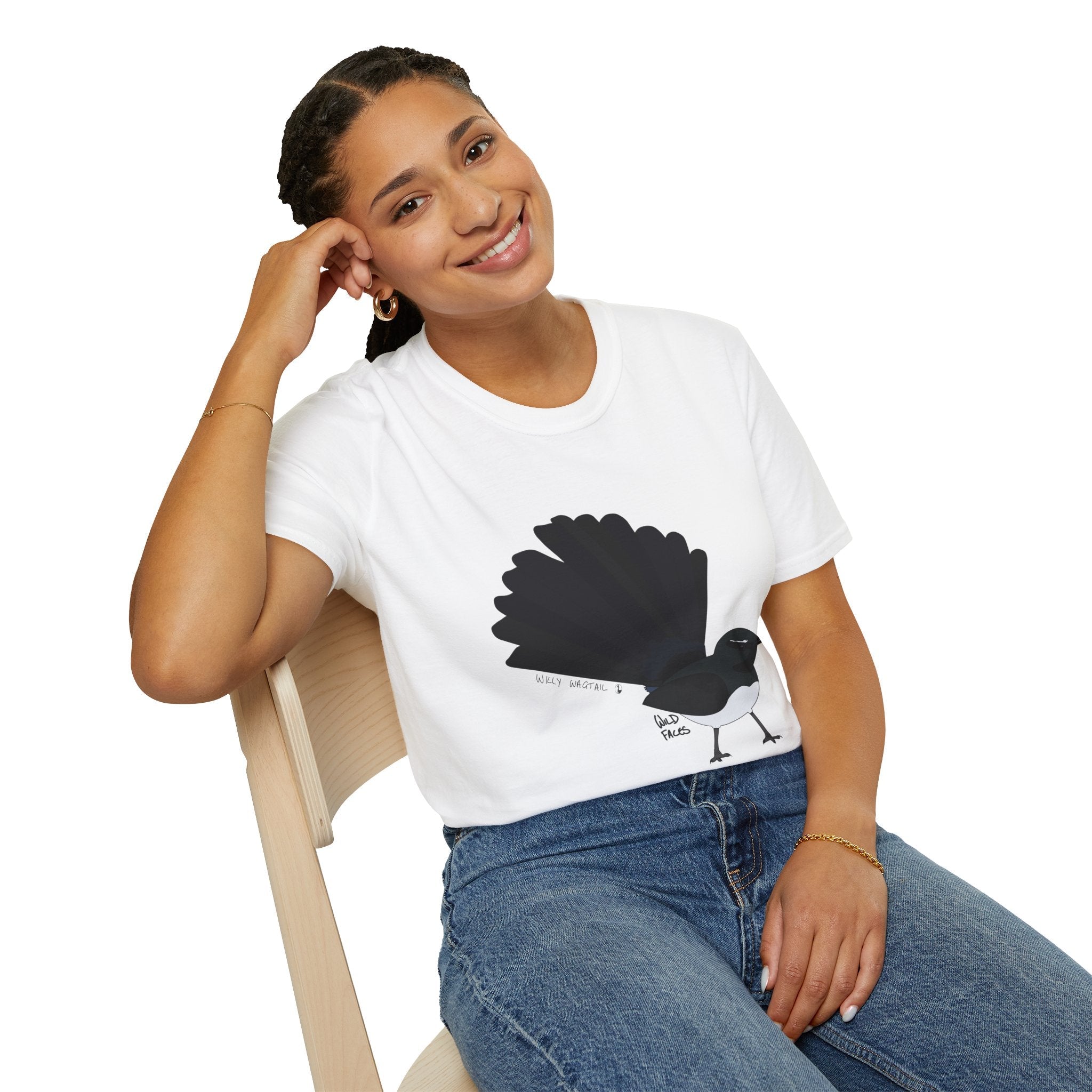 Willy Wagtail - Unisex Softstyle T-Shirt Printify