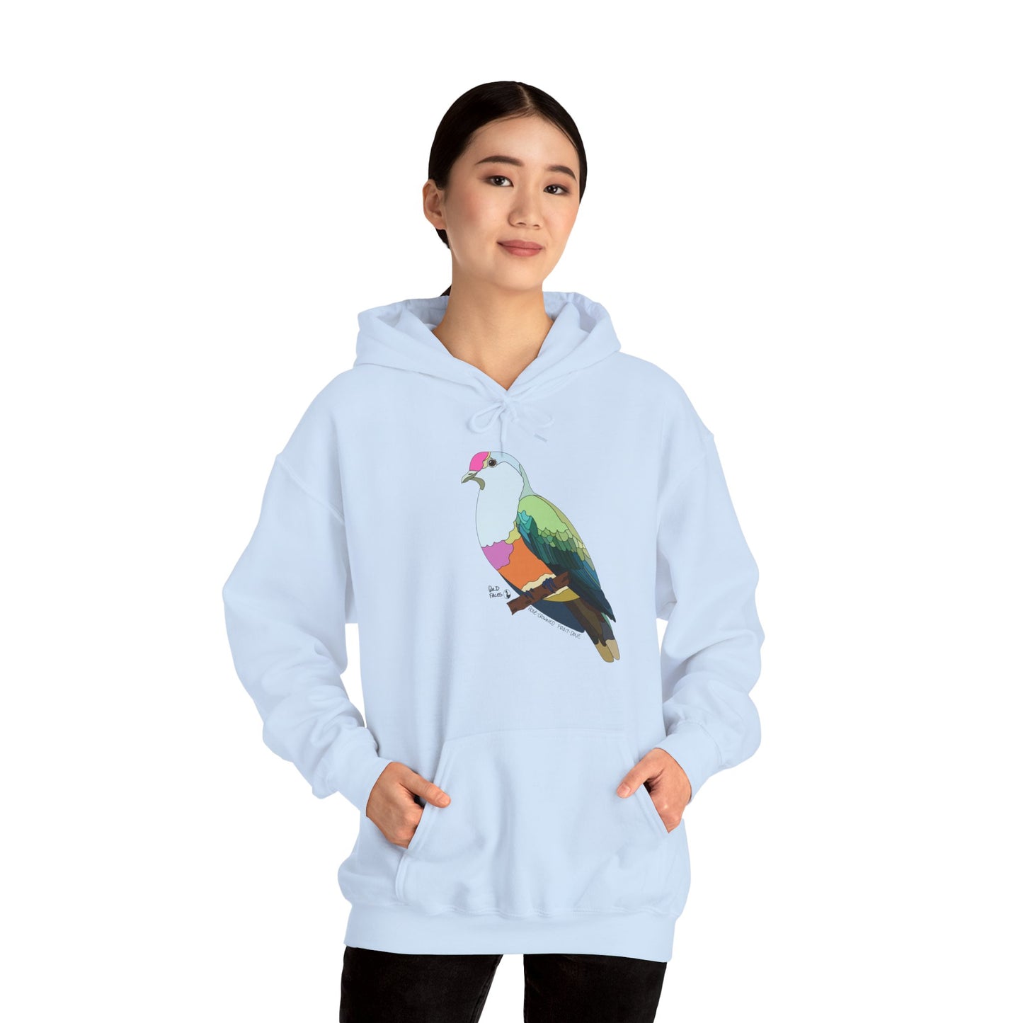 Rose-crowned Fruit Dove | Unisex Heavy Blend™ Hooded Sweatshirt