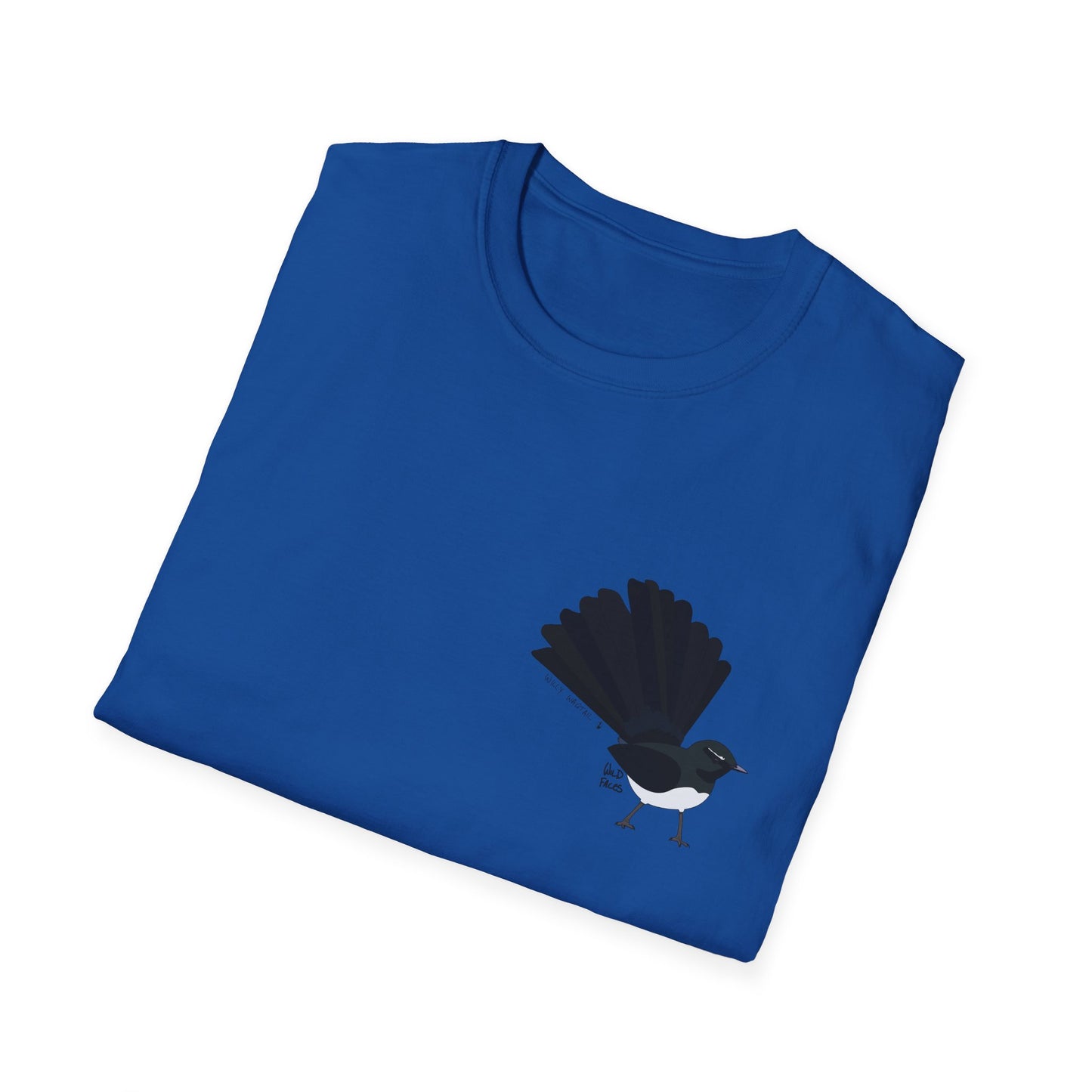 Willy Wagtail - Small design - Unisex Softstyle T-Shirt