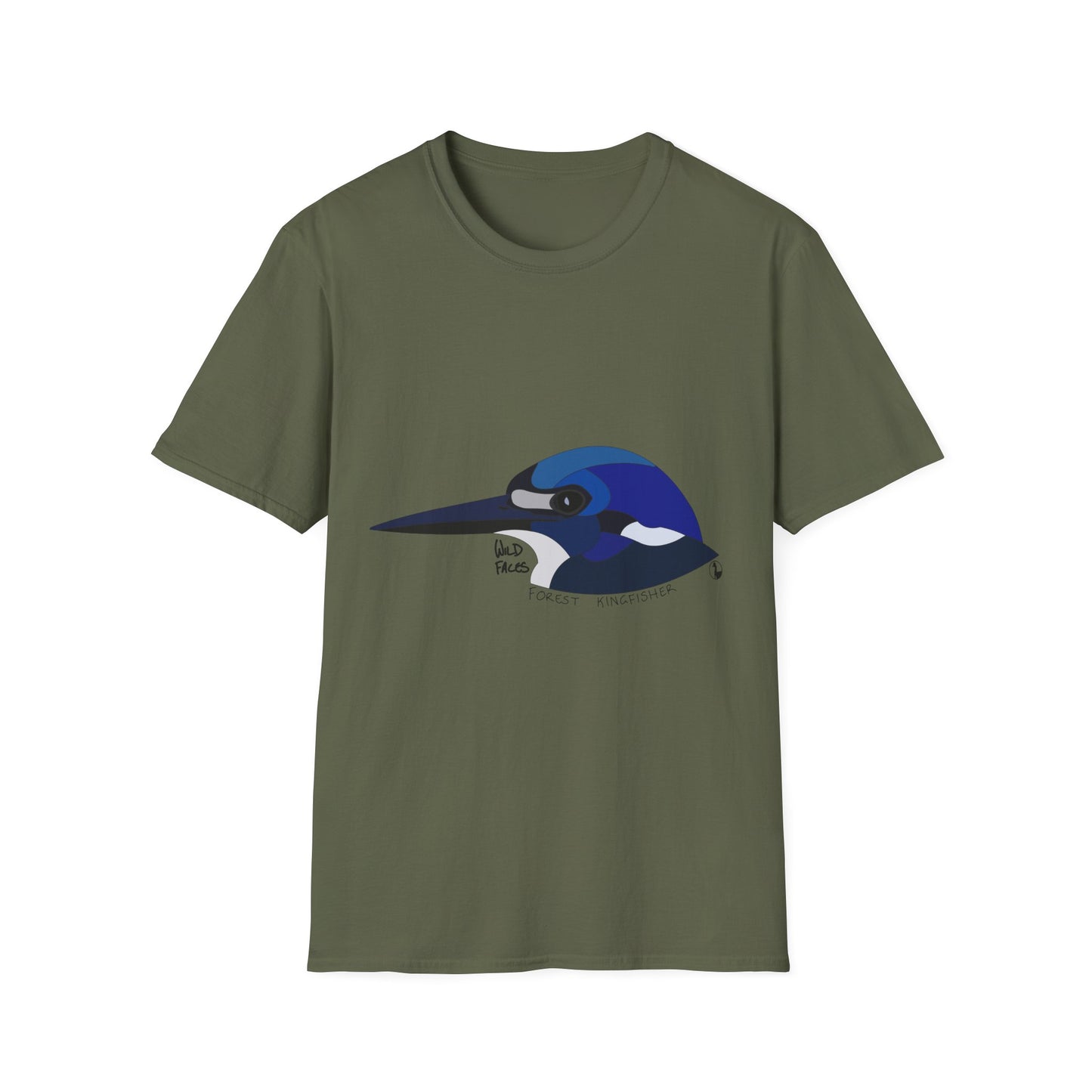 Forest Kingfisher - Unisex Softstyle T-Shirt Printify