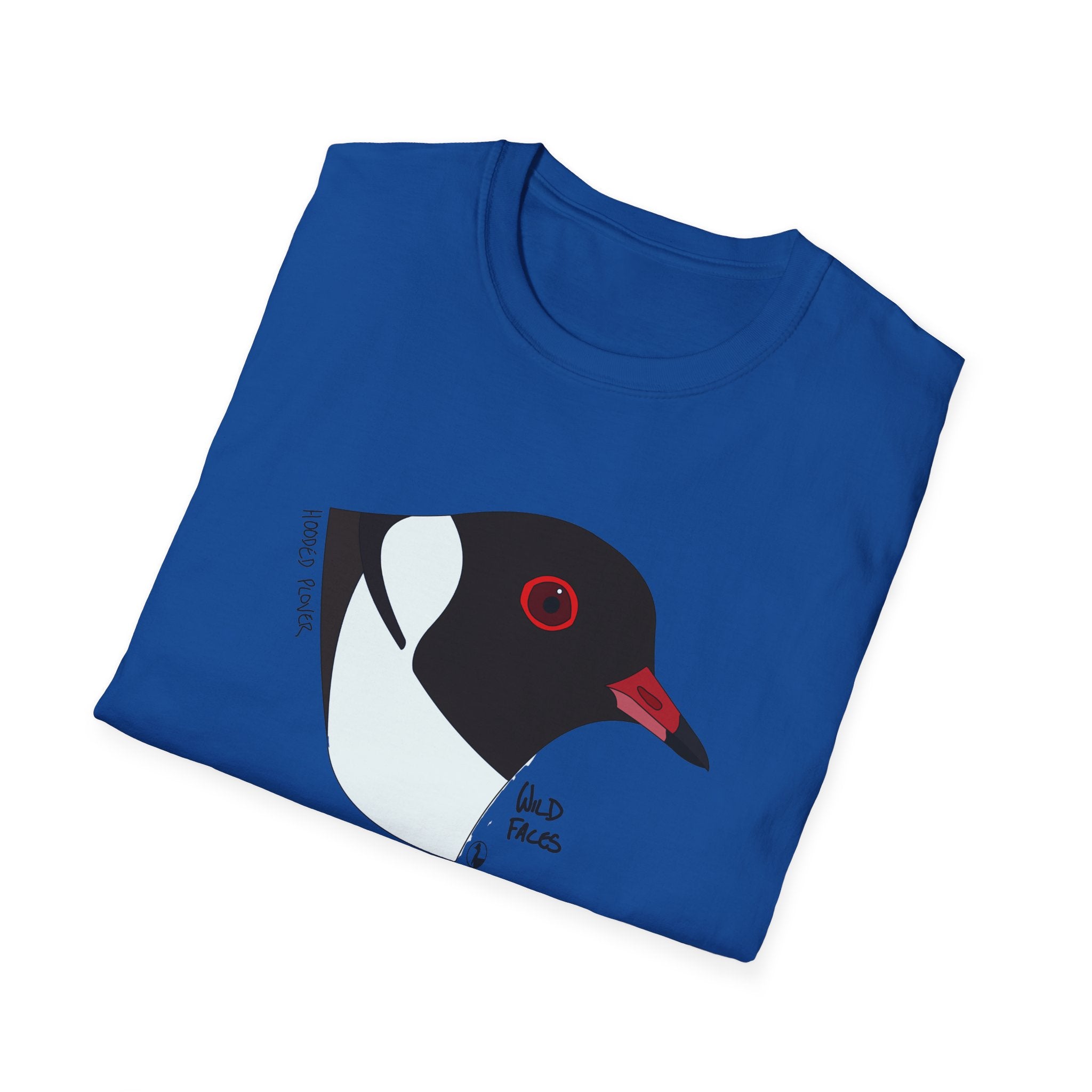 Hooded Plover Head- Unisex Softstyle T-Shirt Printify