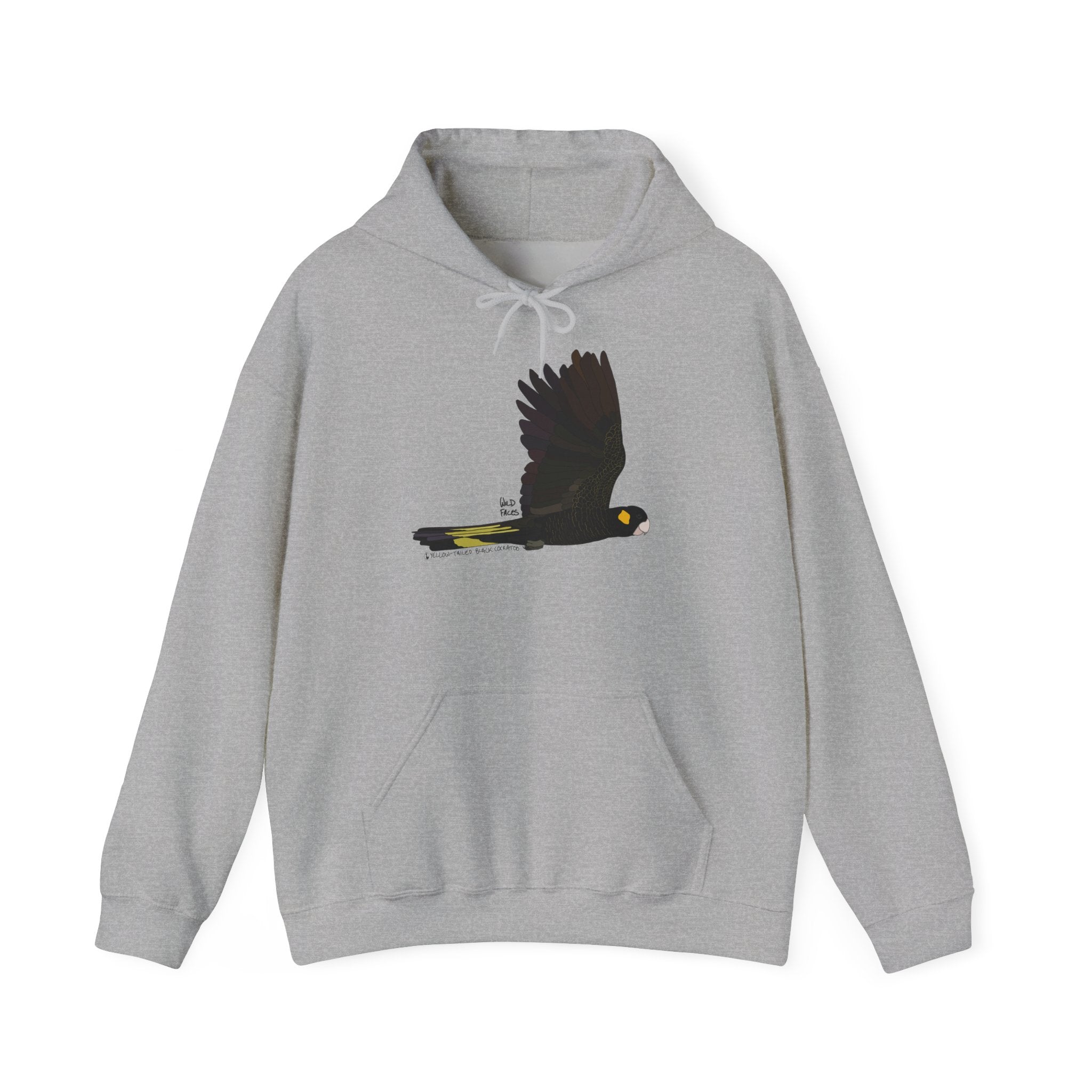 Yellow-tailed Black Cockatoo | Unisex Heavy Blend™ Hooded Sweatshirt