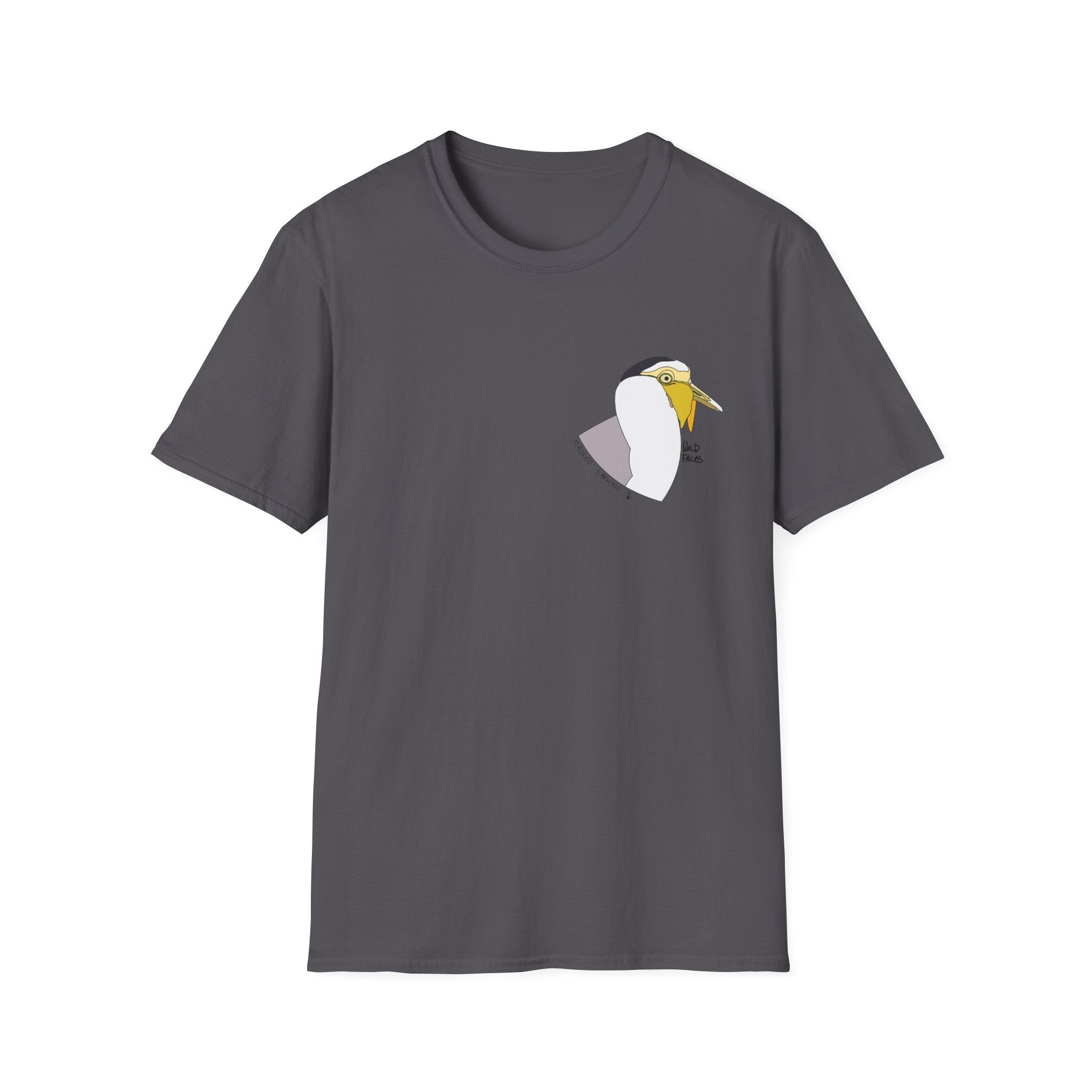 Masked Lapwing - Small design - Unisex Softstyle T-Shirt Printify