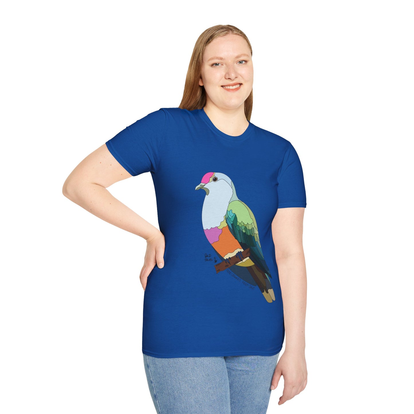 Rose-crowned Fruit Dove - Unisex Softstyle T-Shirt