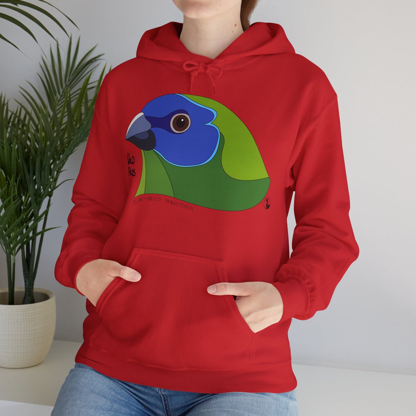 Blue-faced Parrotfinch | Unisex Heavy Blend™ Hooded Sweatshirt