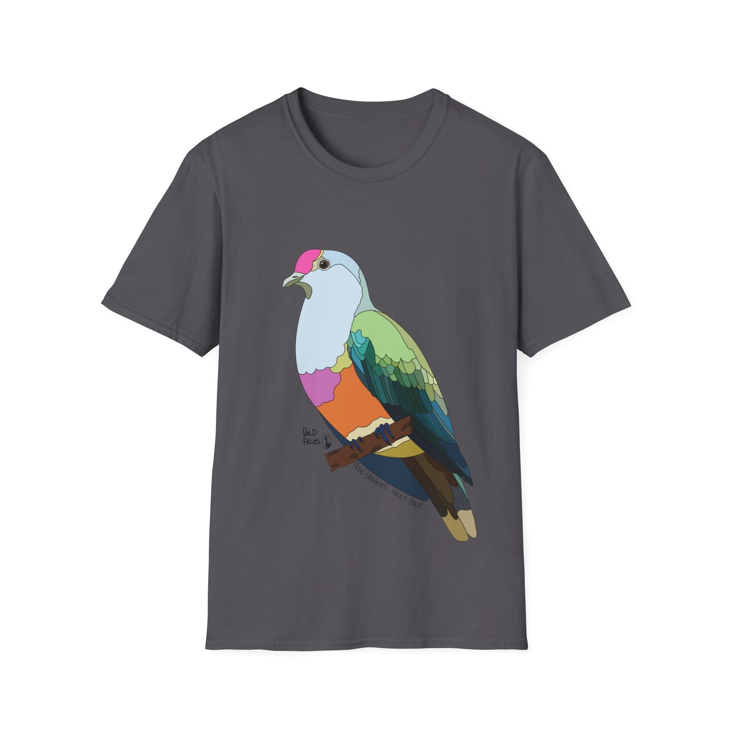 Rose-crowned Fruit Dove - Unisex Softstyle T-Shirt