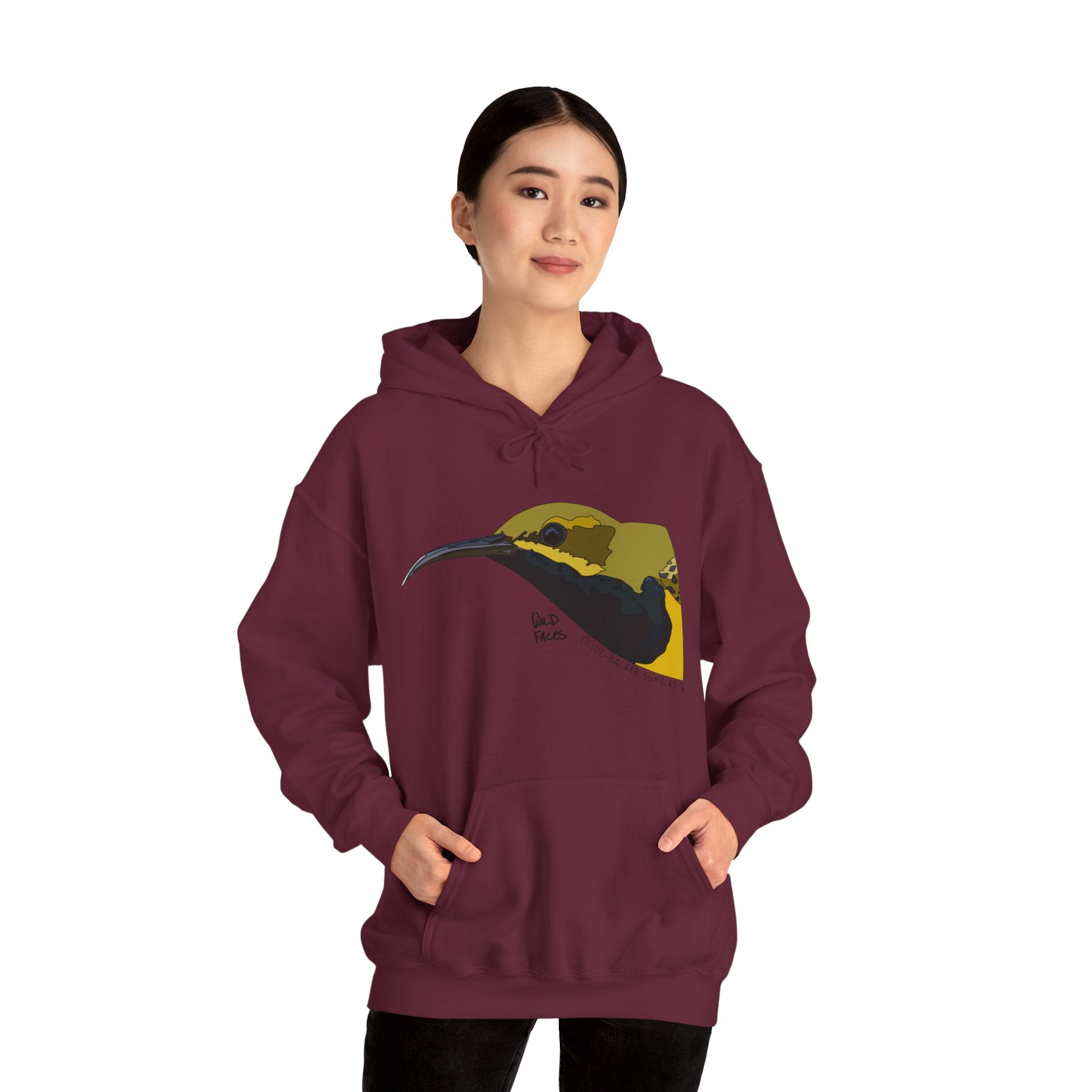 Olive-backed Sunbird | Unisex Heavy Blend™ Hooded Sweatshirt Printify