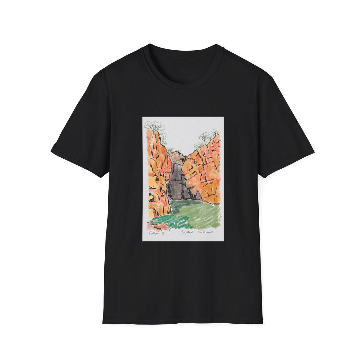 Southern Rockhole, Nitmiluk- Unisex Softstyle T-Shirt