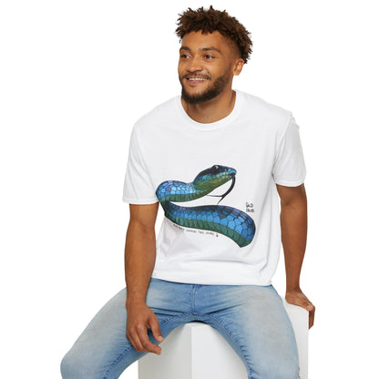 Blue Phase Common Tree-Snake - Unisex Softstyle T-Shirt