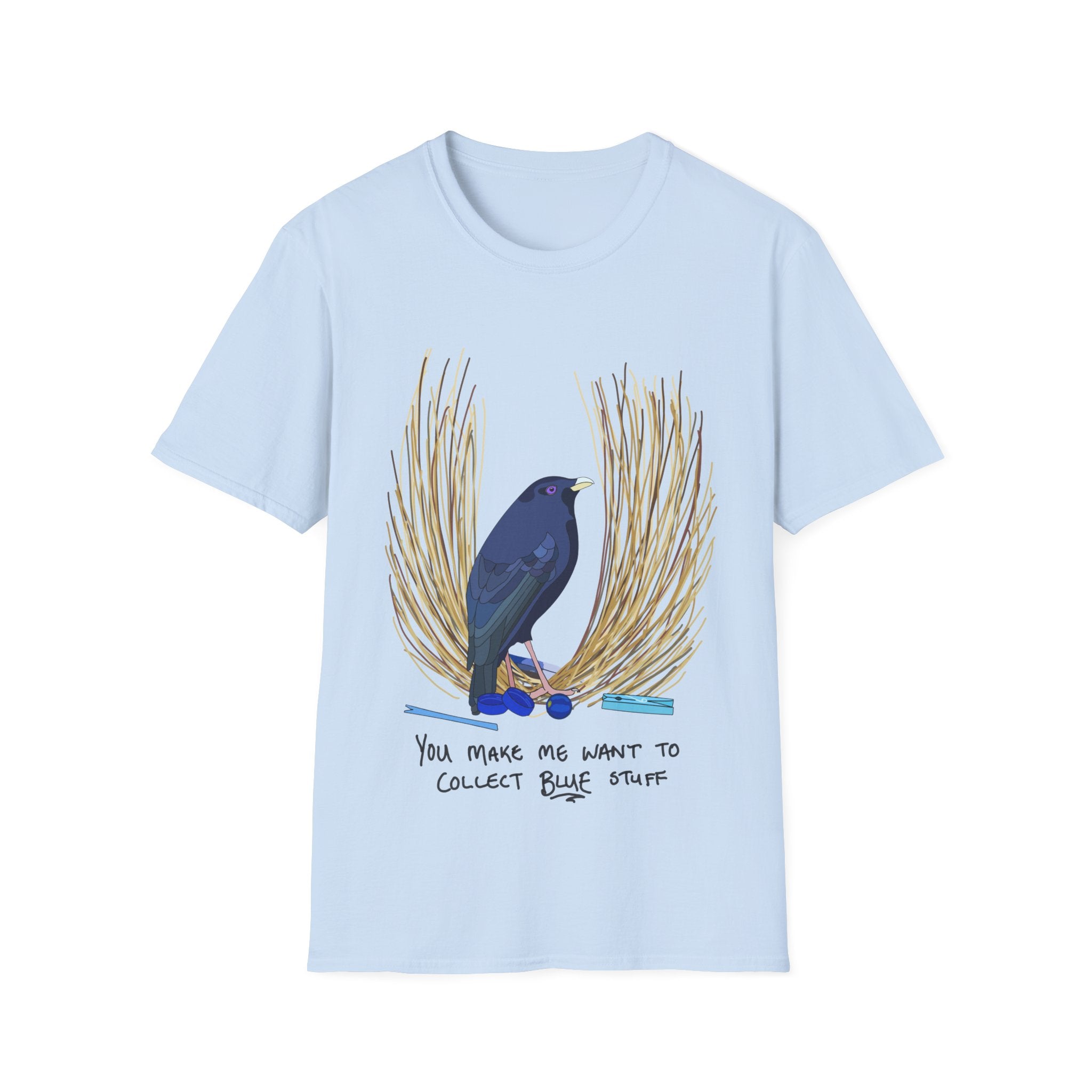 Love from... a Satin Bowerbird - Unisex Softstyle T-Shirt