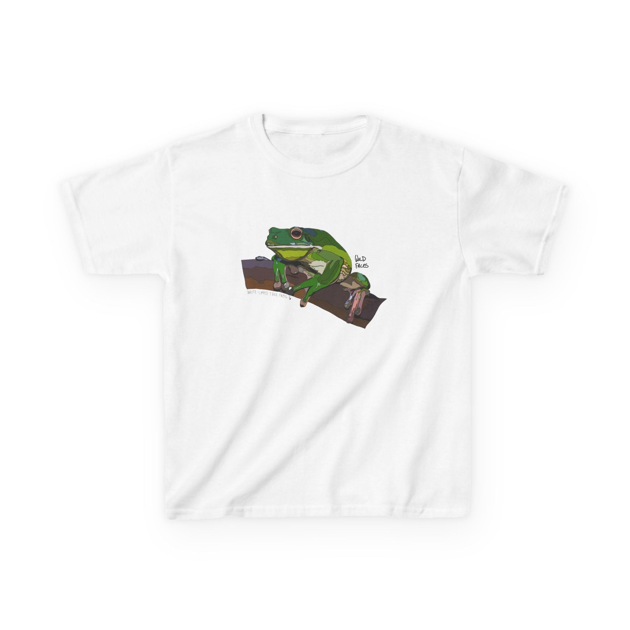 White-lipped Tree Frog | Kids Heavy Cotton™ Tee