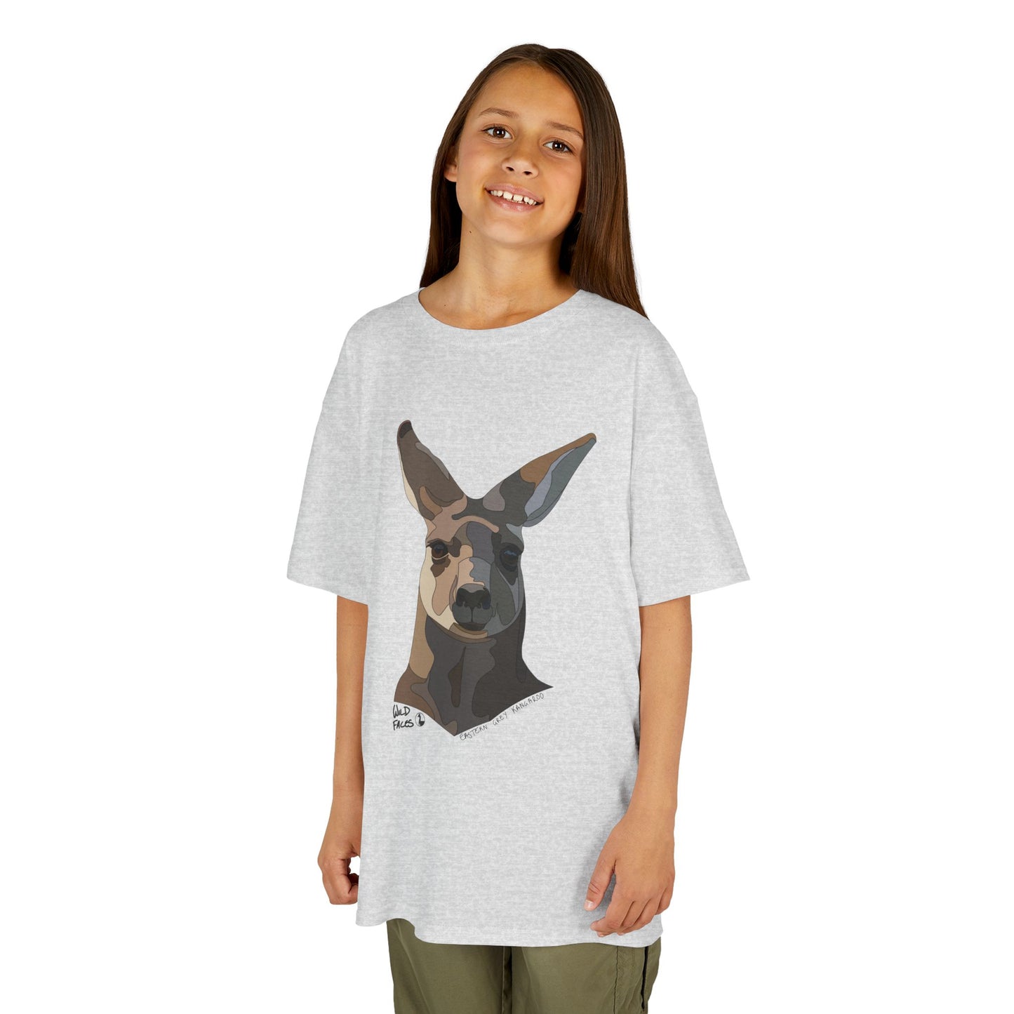 Eastern Grey Kangaroo | Kids Heavy Cotton™ Tee