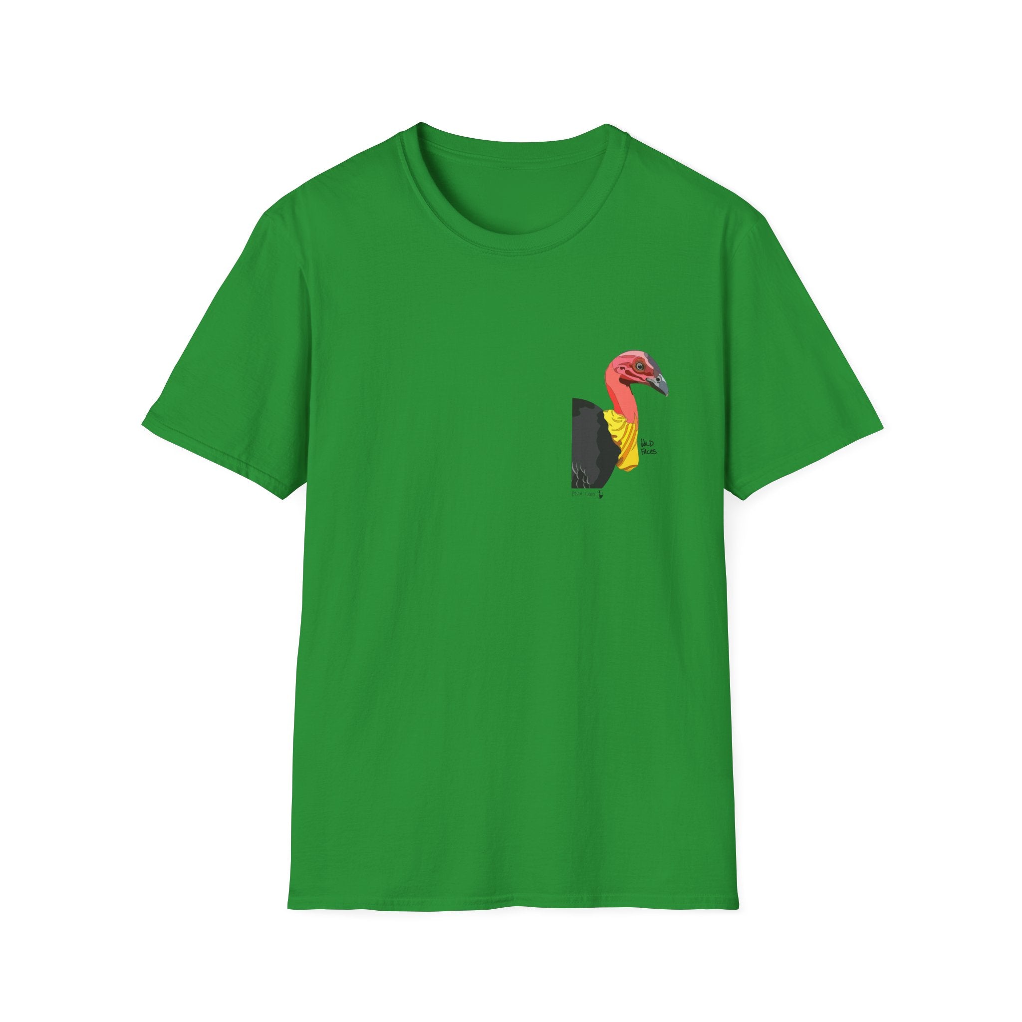 Australian Brush-turkey - Small design - Unisex Softstyle T-Shirt Printify