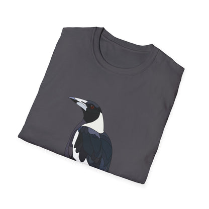 Australian Magpie - Unisex Softstyle T-Shirt