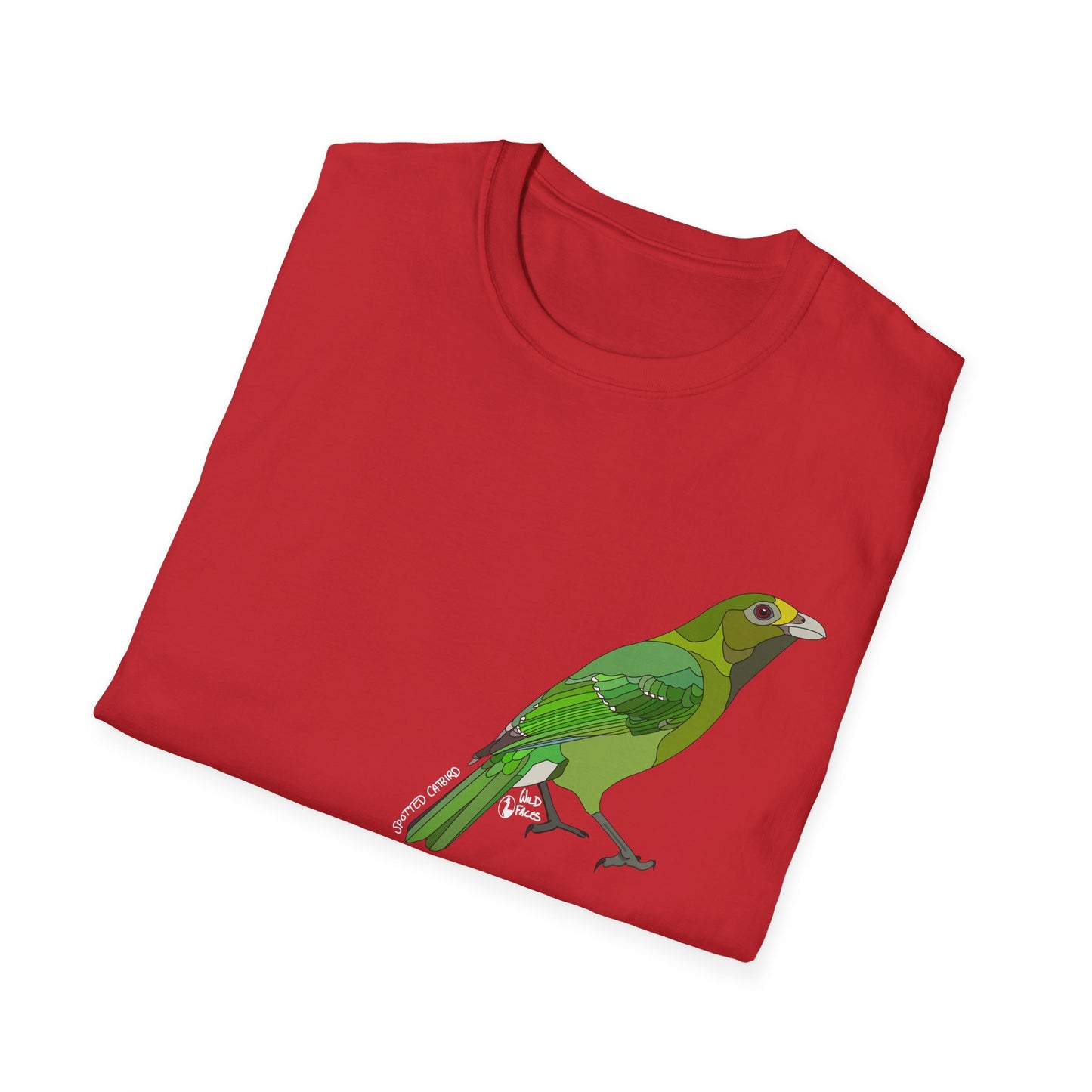 Spotted Catbird - Small design - Unisex Softstyle T-Shirt