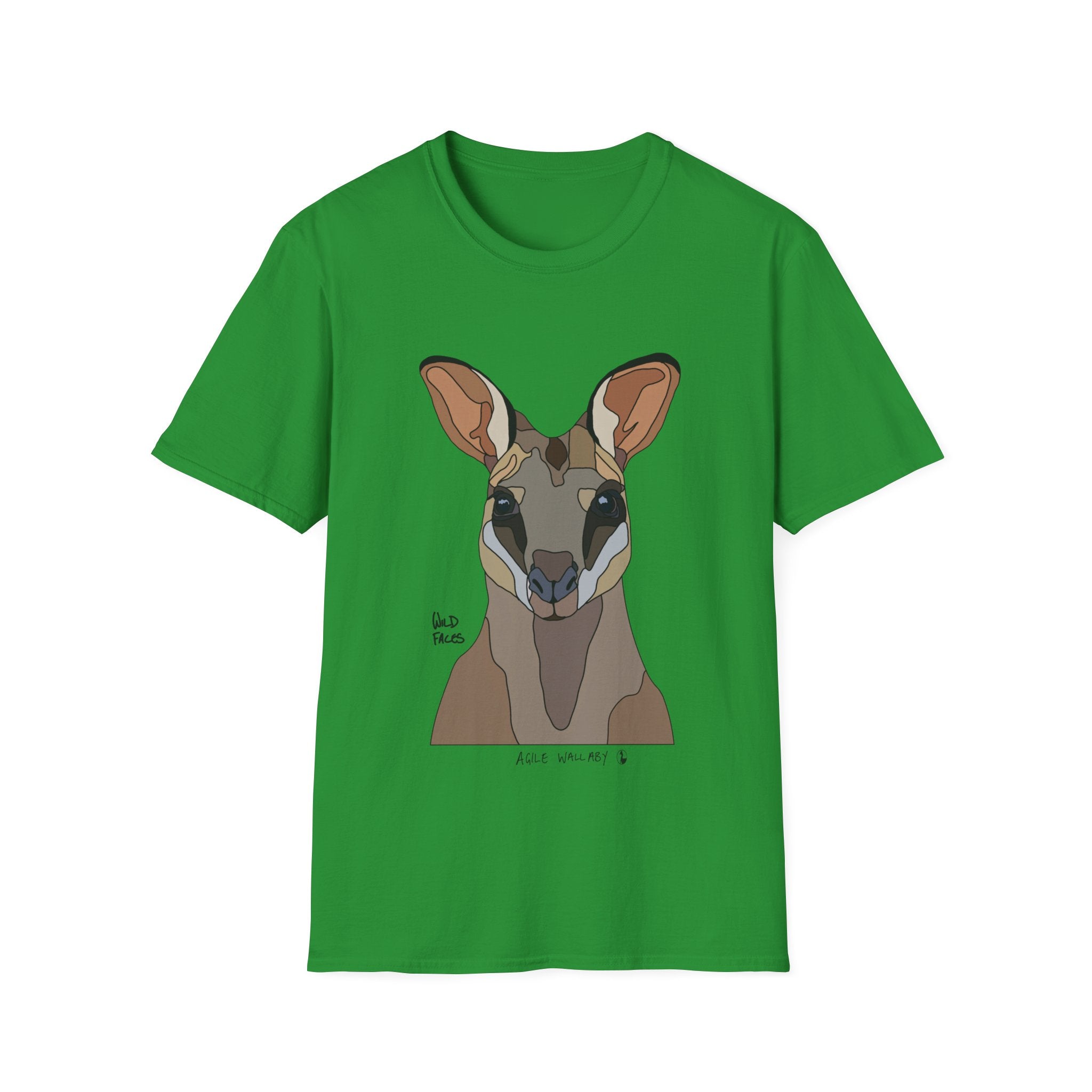 Agile Wallaby - Unisex Softstyle T-Shirt Printify