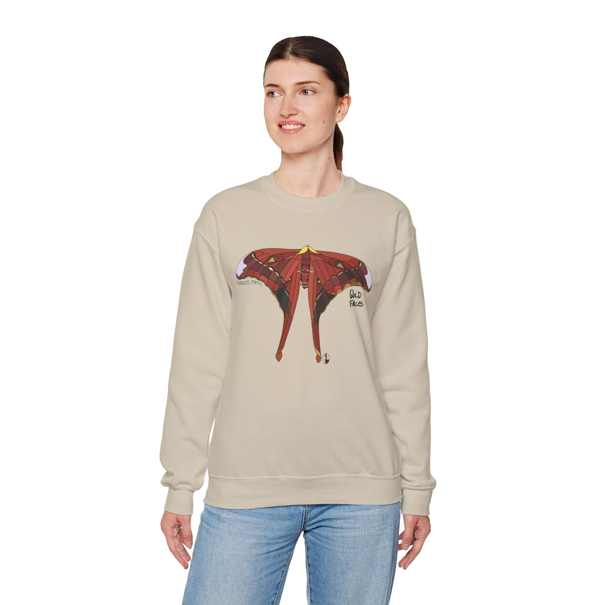 Hercules Moth Sweatshirt | Unisex Heavy Blend™ Crewneck Printify