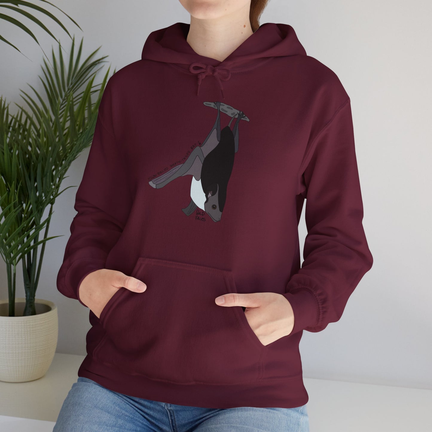 Yellow-bellied Sheath-tailed Bat | Unisex Heavy Blend™ Hooded Sweatshirt