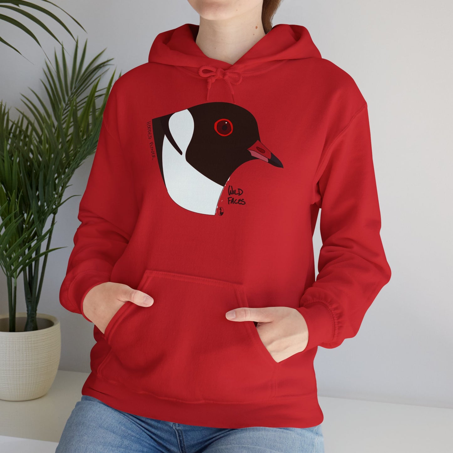 Hooded Plover (head) | Unisex Heavy Blend™ Hooded Sweatshirt