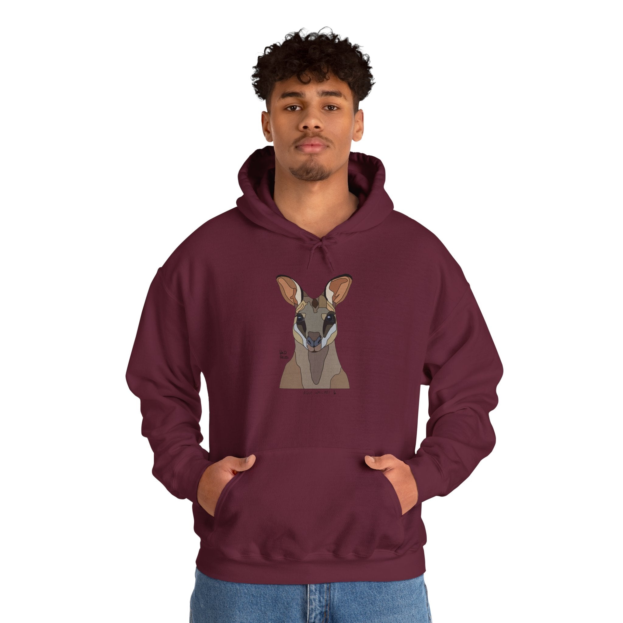 Agile Wallaby | Unisex Heavy Blend™ Hooded Sweatshirt Printify