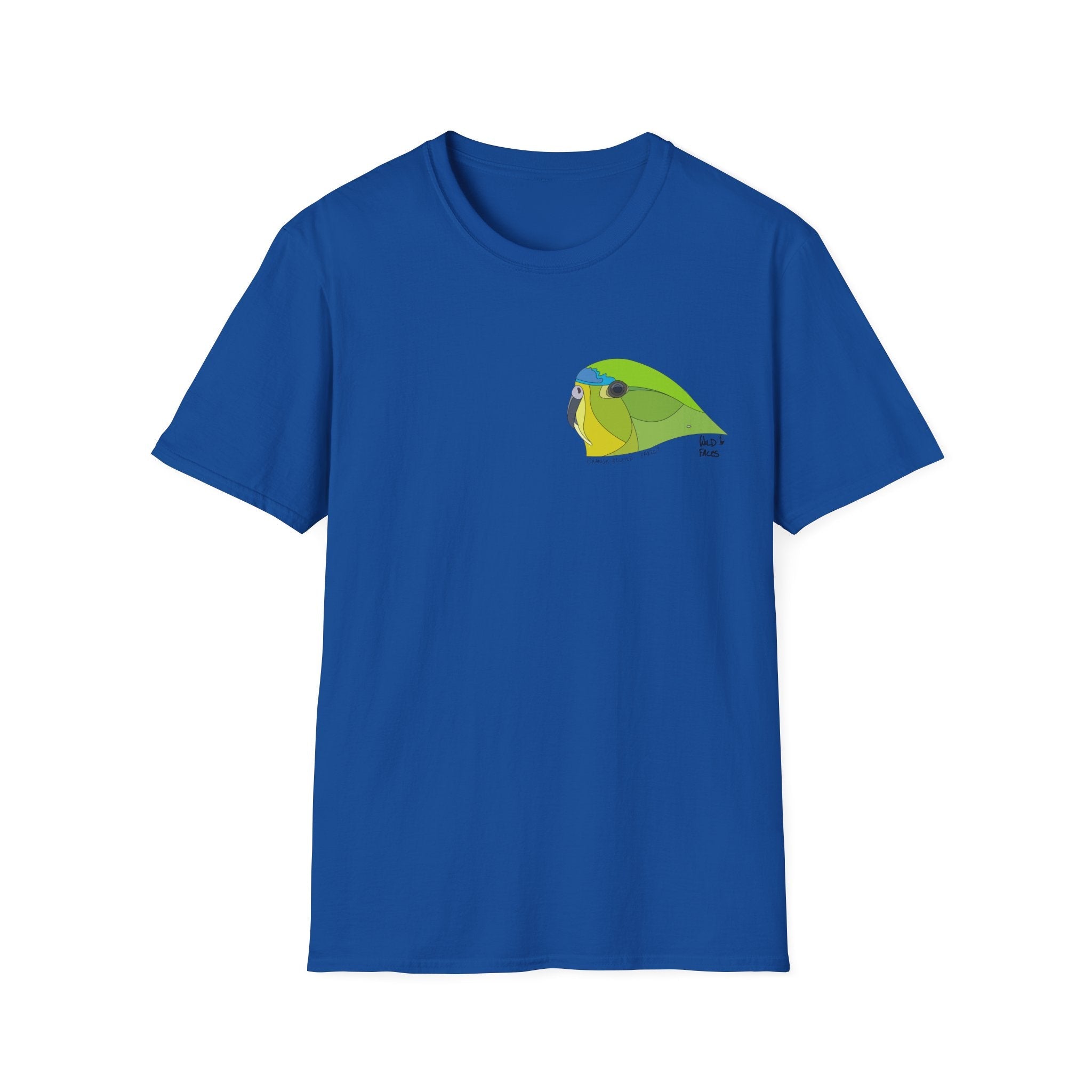 Orange-bellied Parrot - Small design- Unisex Softstyle T-Shirt Printify