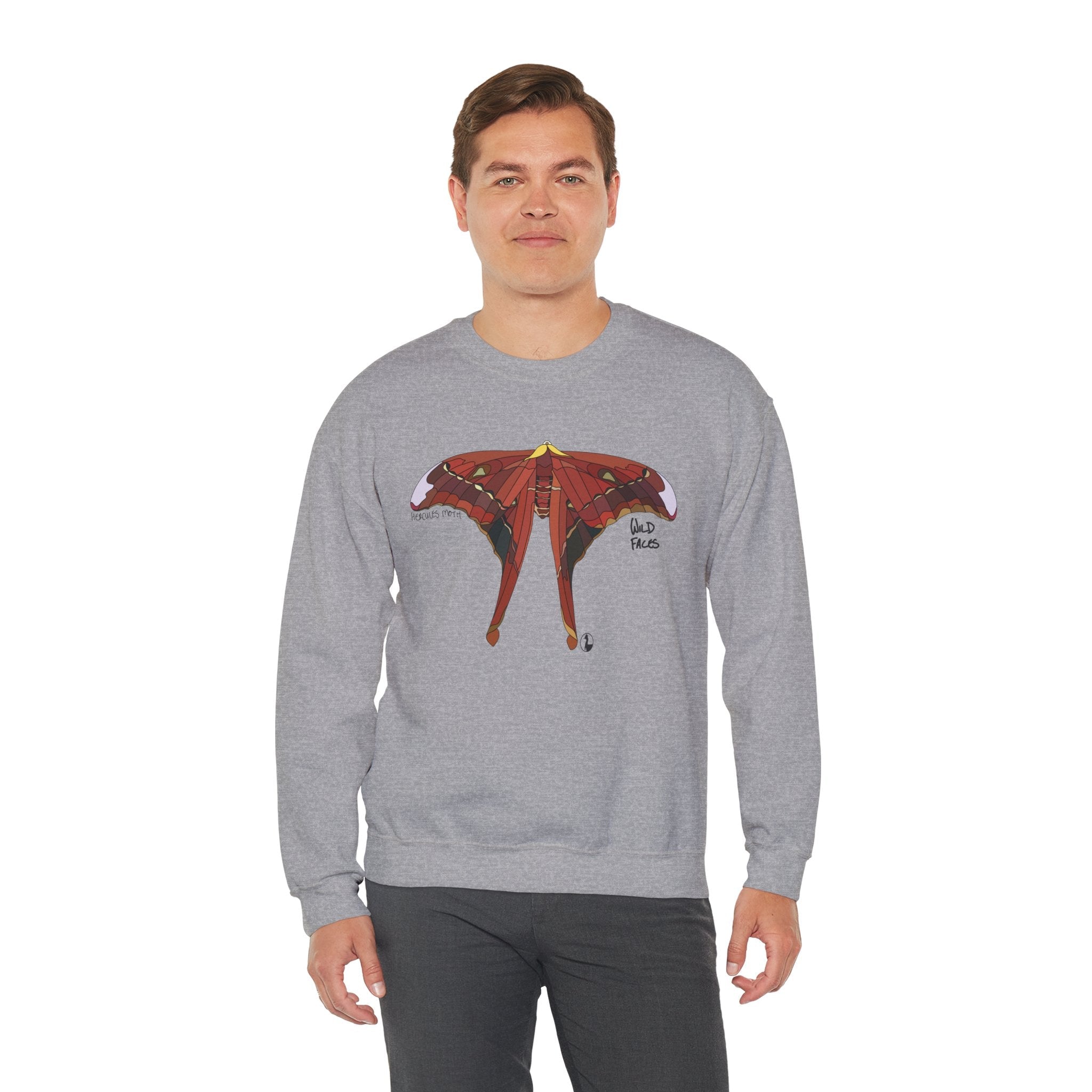 Hercules Moth Sweatshirt | Unisex Heavy Blend™ Crewneck Printify