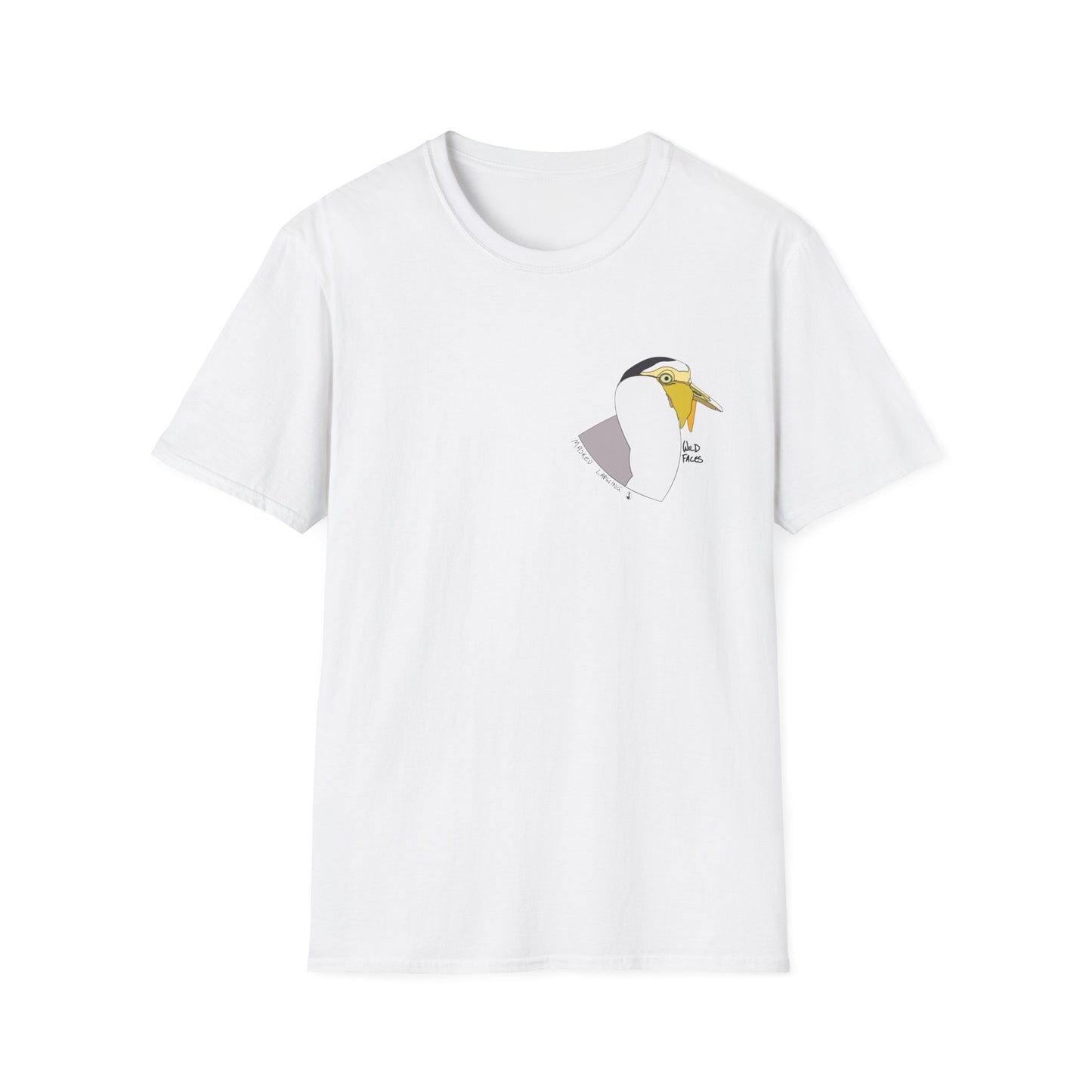 Masked Lapwing - Small design - Unisex Softstyle T-Shirt