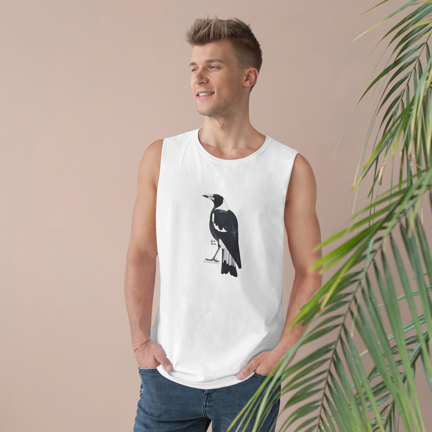 Australian Magpie - Unisex Barnard Tank