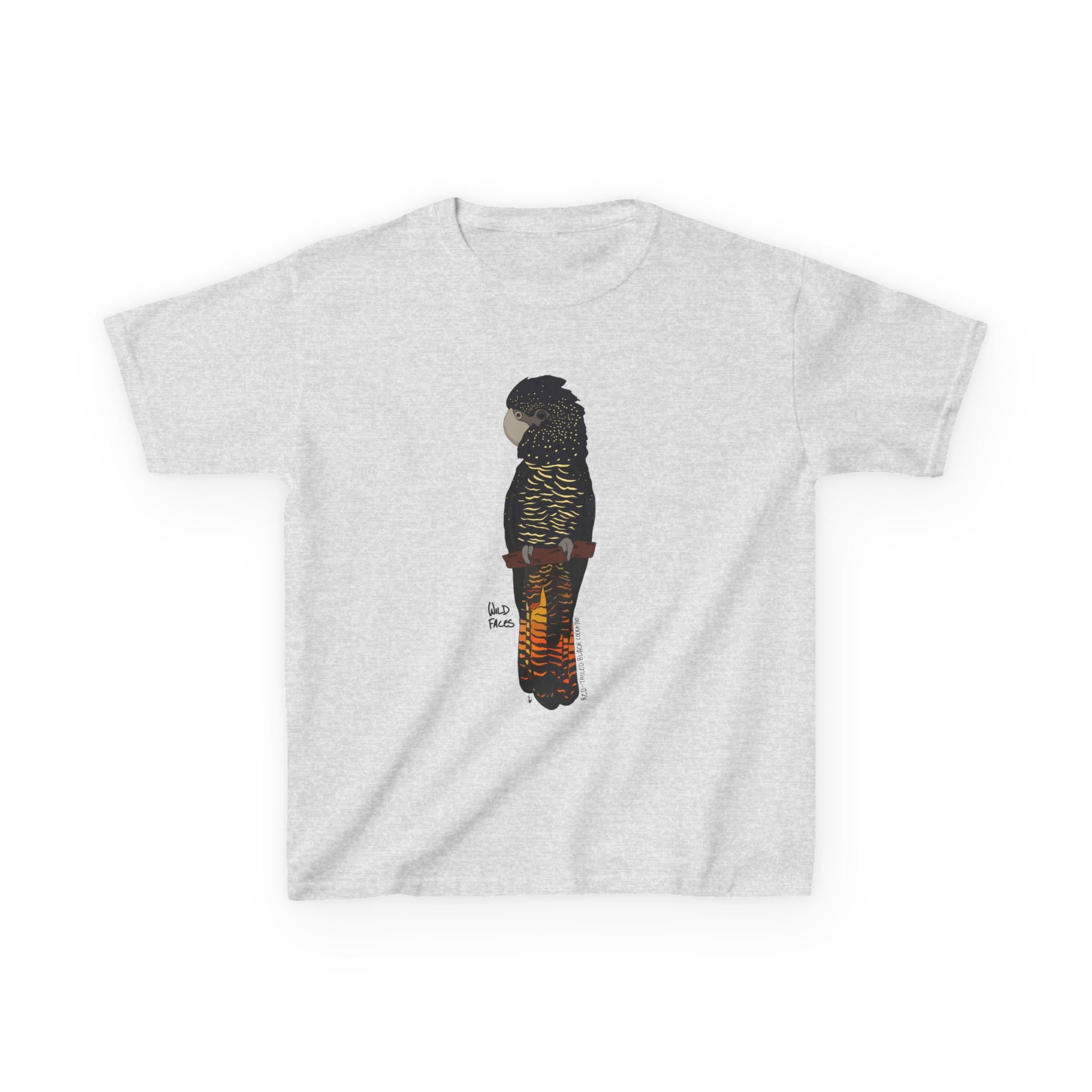 Red-tailed Black Cockatoo | Kids Heavy Cotton™ Tee