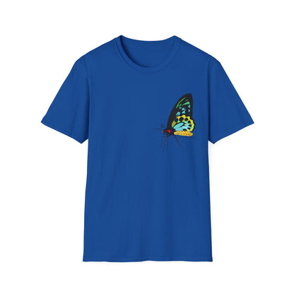 Birdwing Butterfly - Small design - Unisex Softstyle T-Shirt