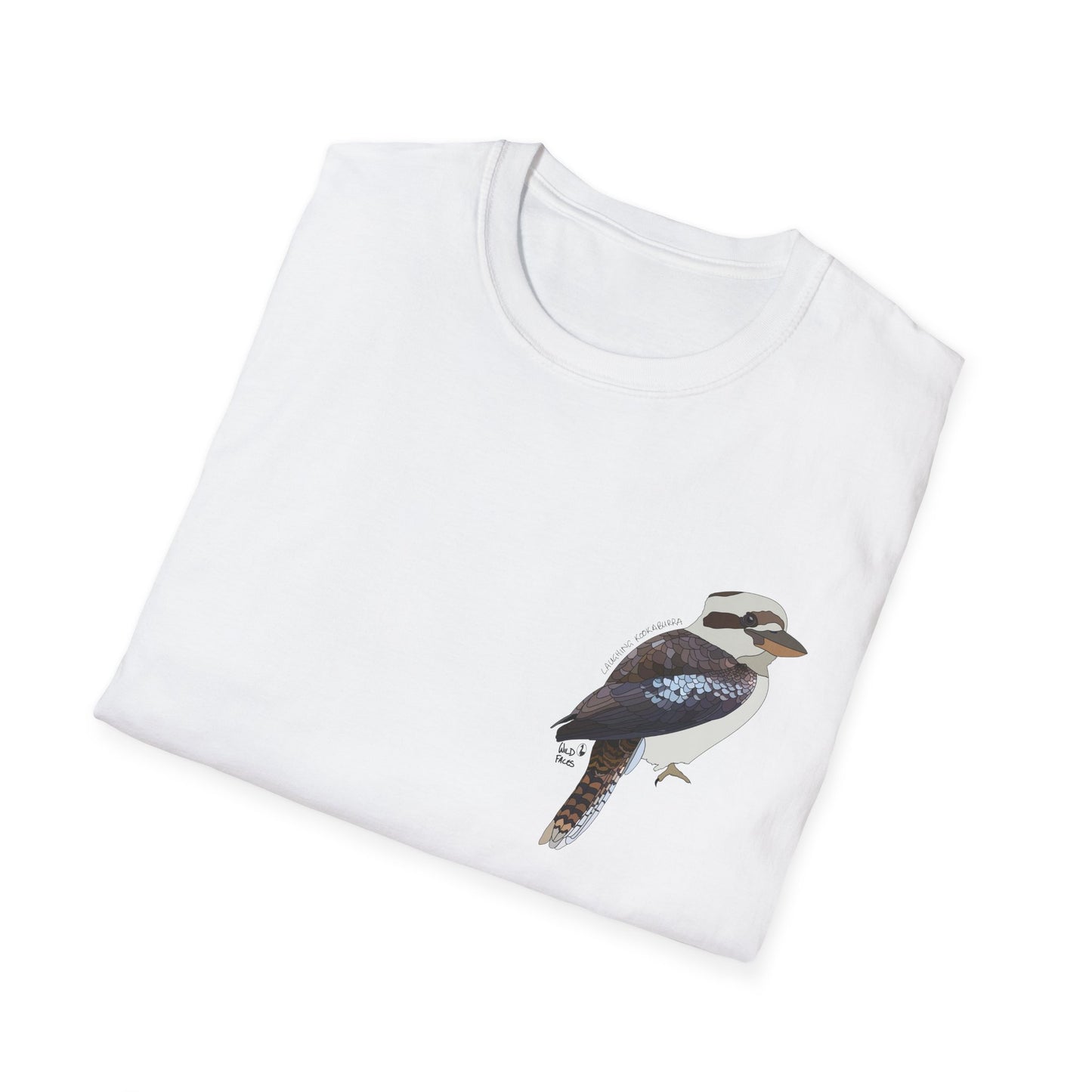 Laughing Kookaburra - Small design - Unisex Softstyle T-Shirt